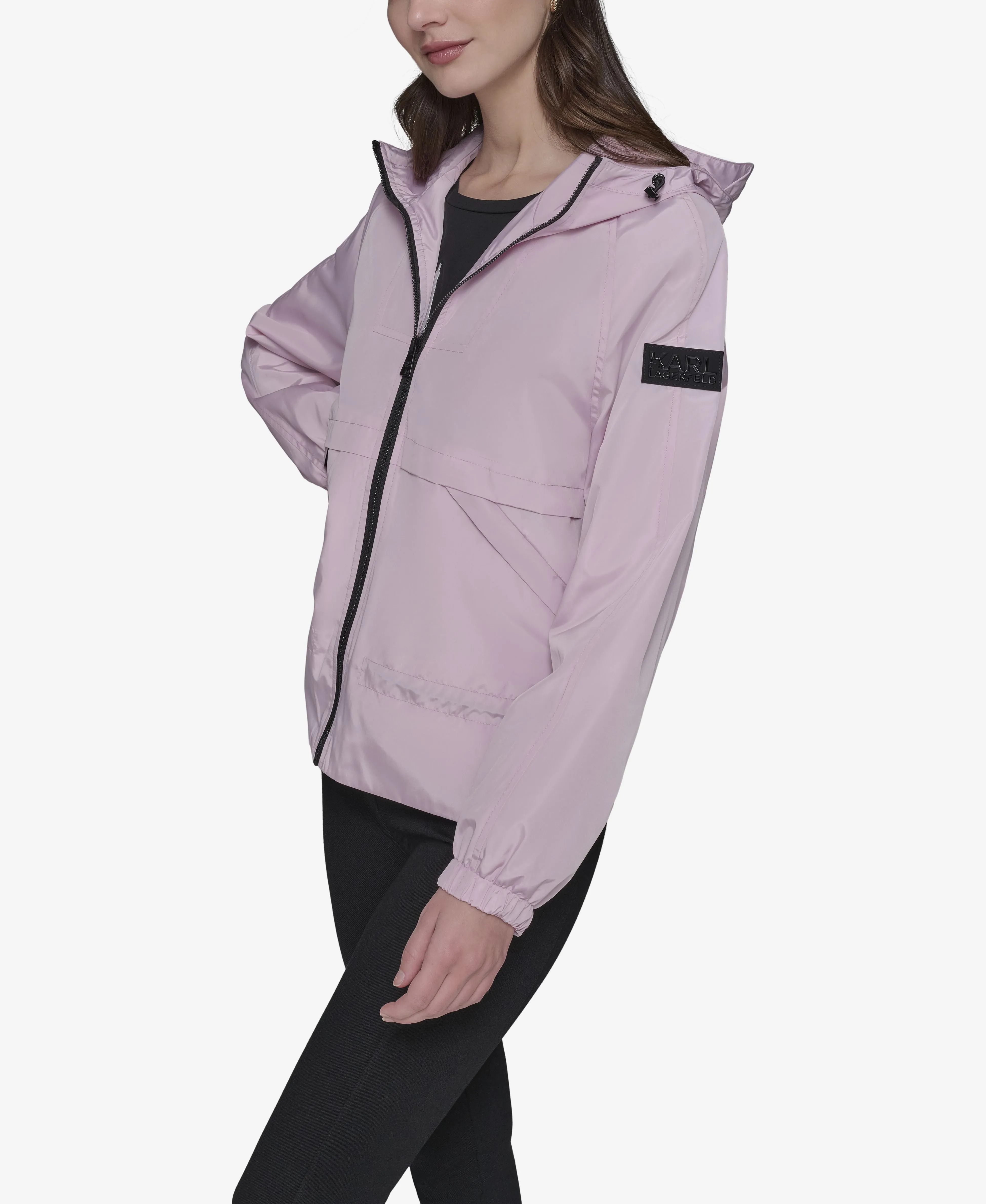PEPLUM BOMBER WITH HOOD sold by Karl Lagerfeld Paris product image thumbnail 5