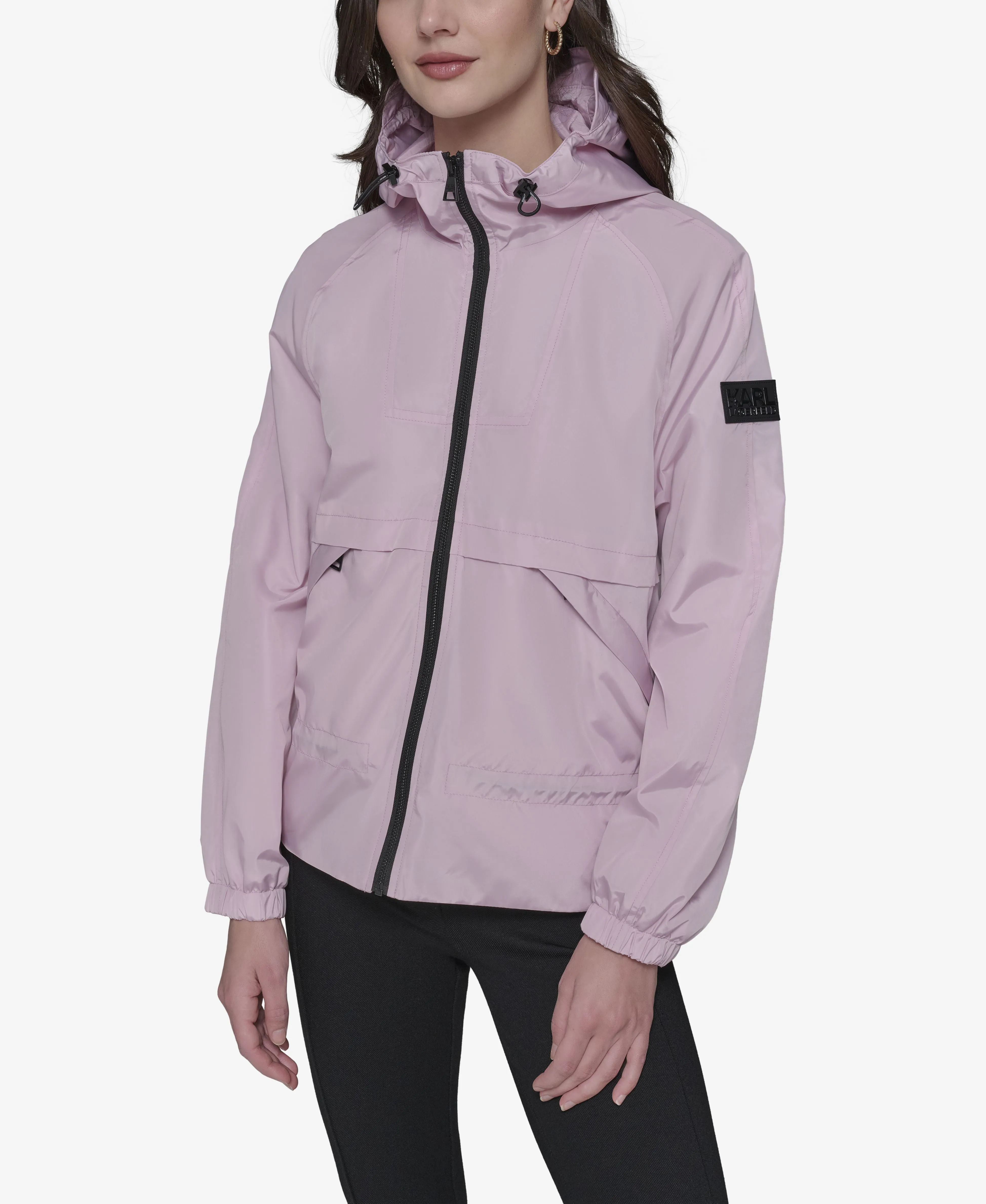 PEPLUM BOMBER WITH HOOD sold by Karl Lagerfeld Paris product image thumbnail 4