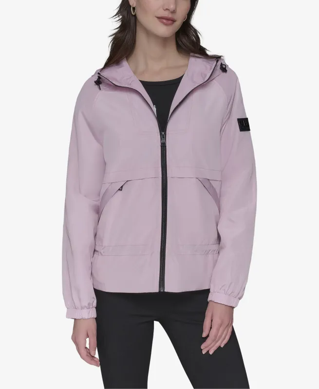 PEPLUM BOMBER WITH HOOD sold by Karl Lagerfeld Paris