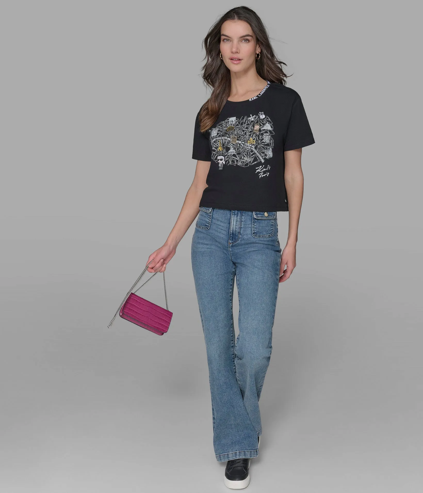 PARIS MAP TEE sold by Karl Lagerfeld Paris product image thumbnail 5