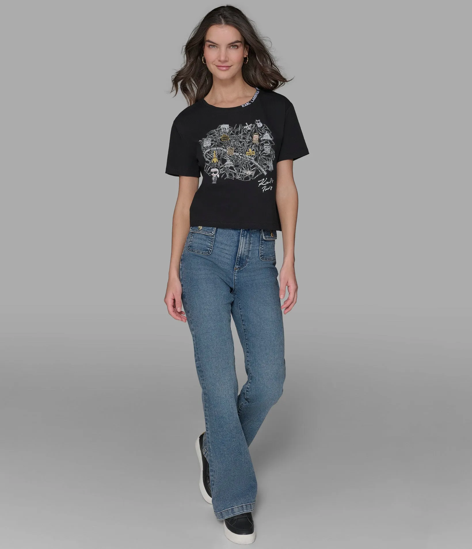 PARIS MAP TEE sold by Karl Lagerfeld Paris product image thumbnail 4