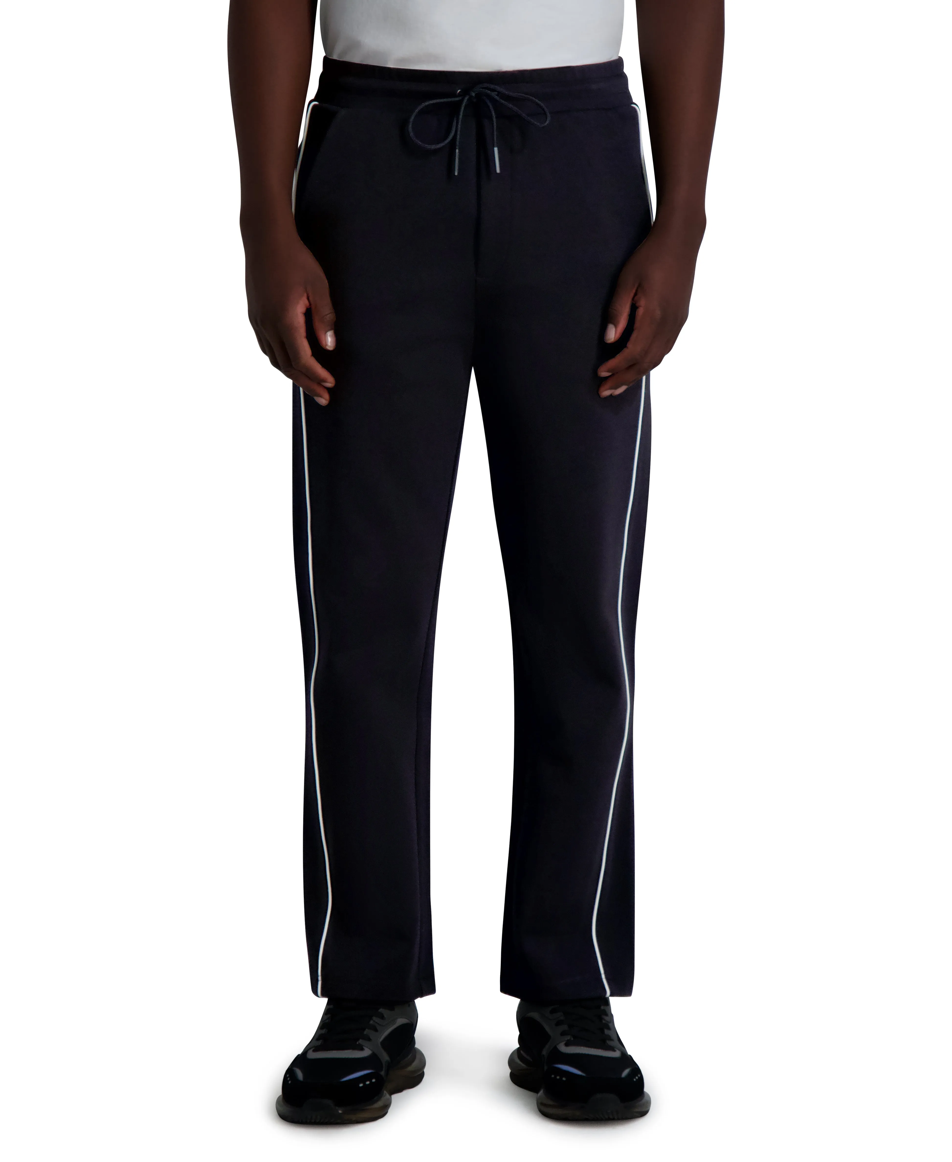 TIPPED TRACK PANT BLACK sold by Karl Lagerfeld Paris