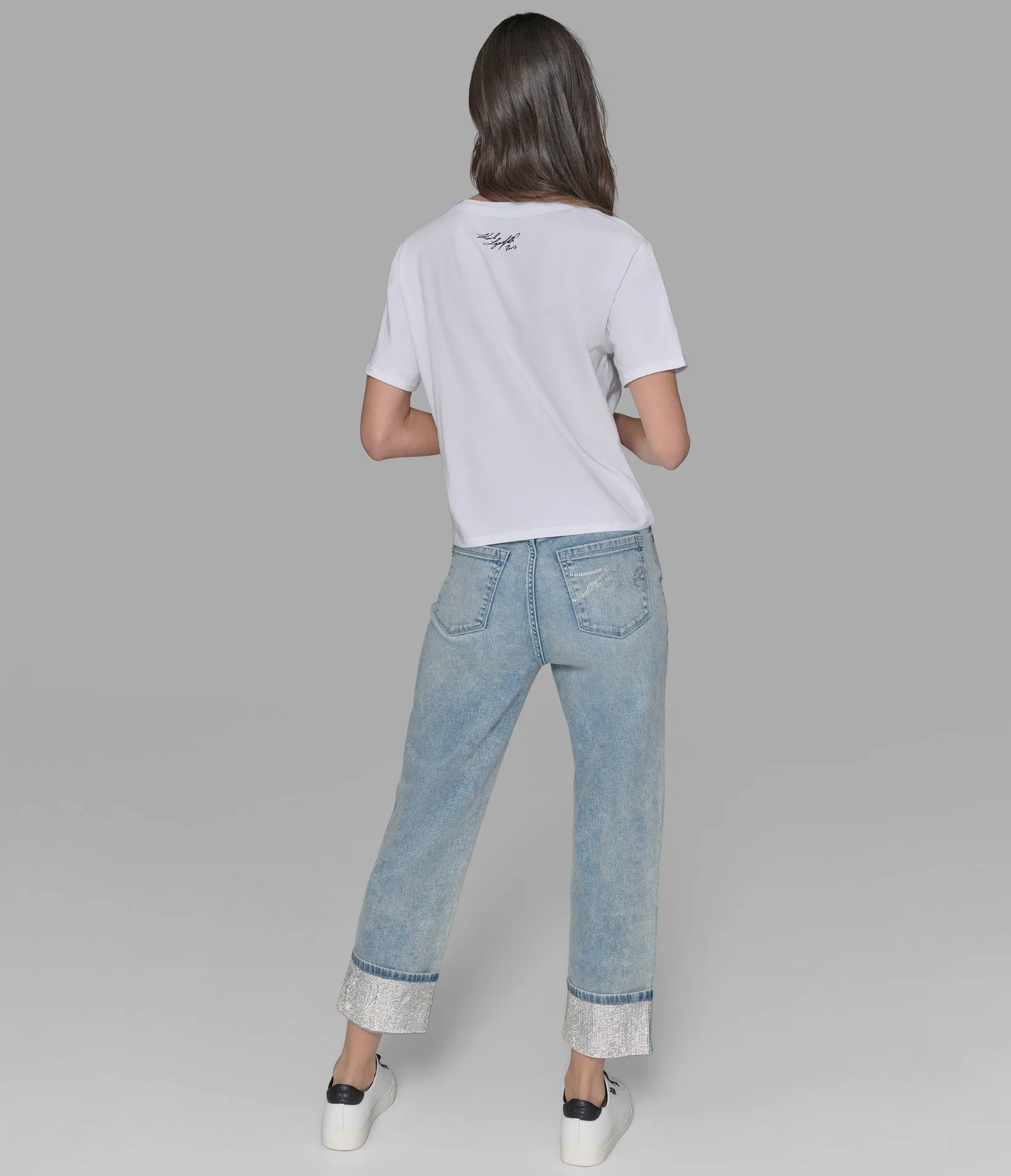 KARL IN PARIS SKETCH LOGO TEE sold by Karl Lagerfeld Paris product image thumbnail 2