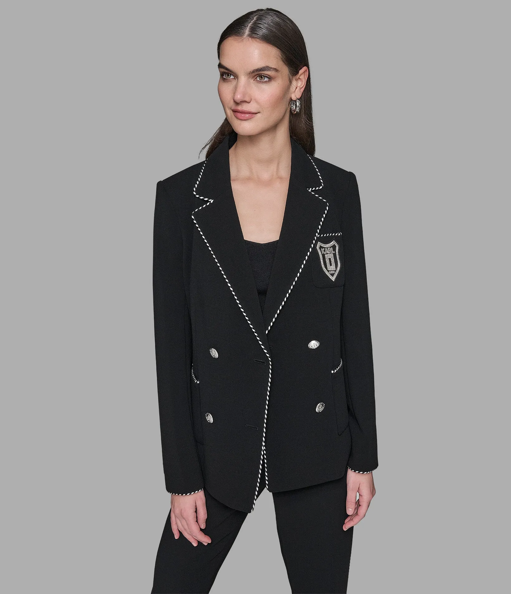 KARL PATCH VARSITY BLAZER sold by Karl Lagerfeld Paris