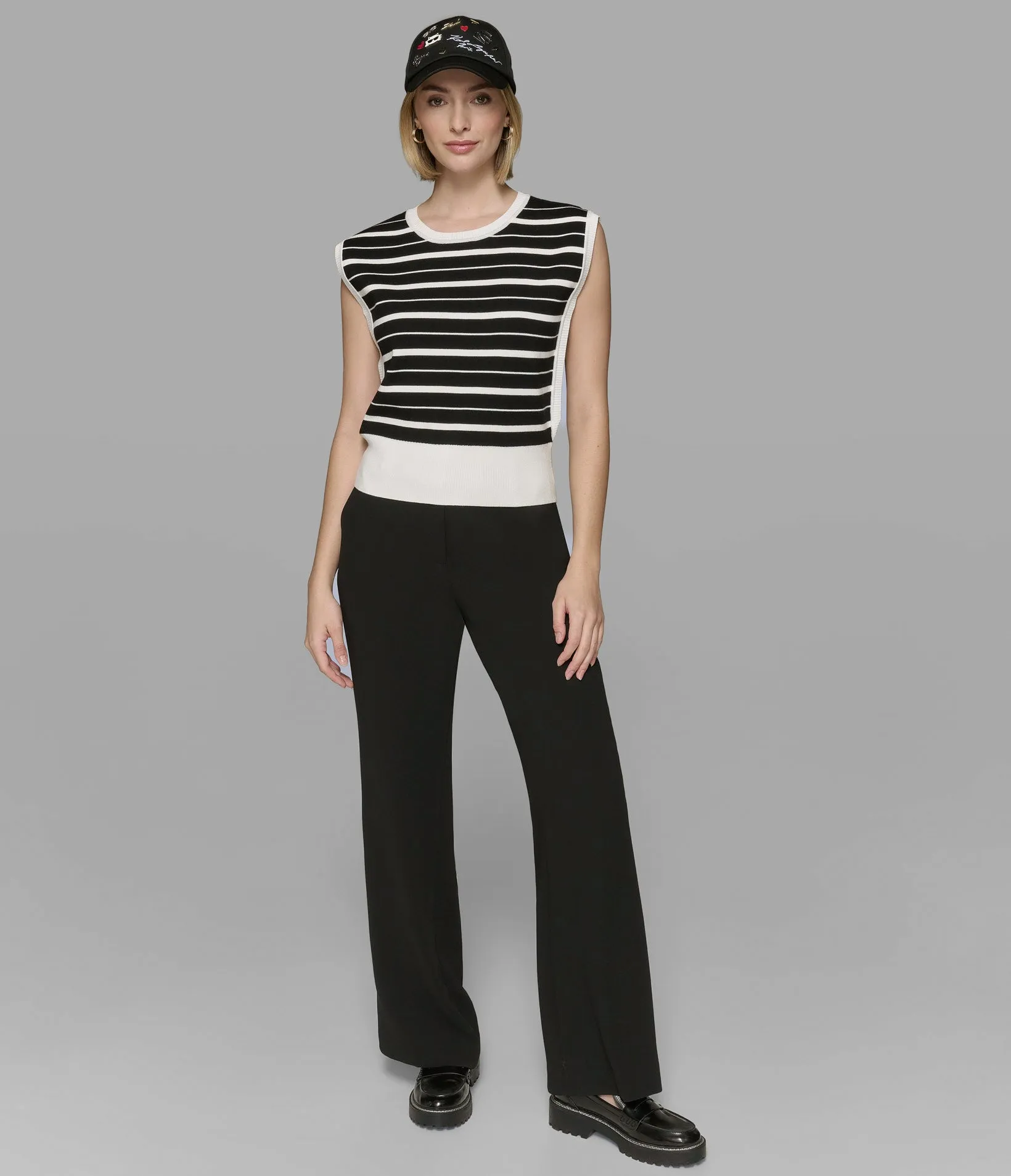 STRIPED SWEATER VEST sold by Karl Lagerfeld Paris product image thumbnail 3