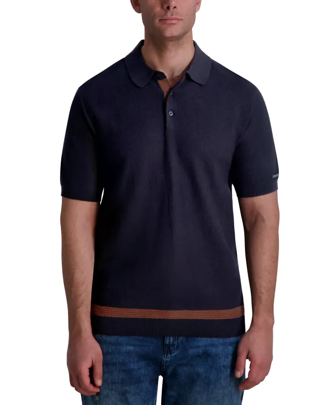 SHORT SLEEVE SWEATER POLO sold by Karl Lagerfeld Paris