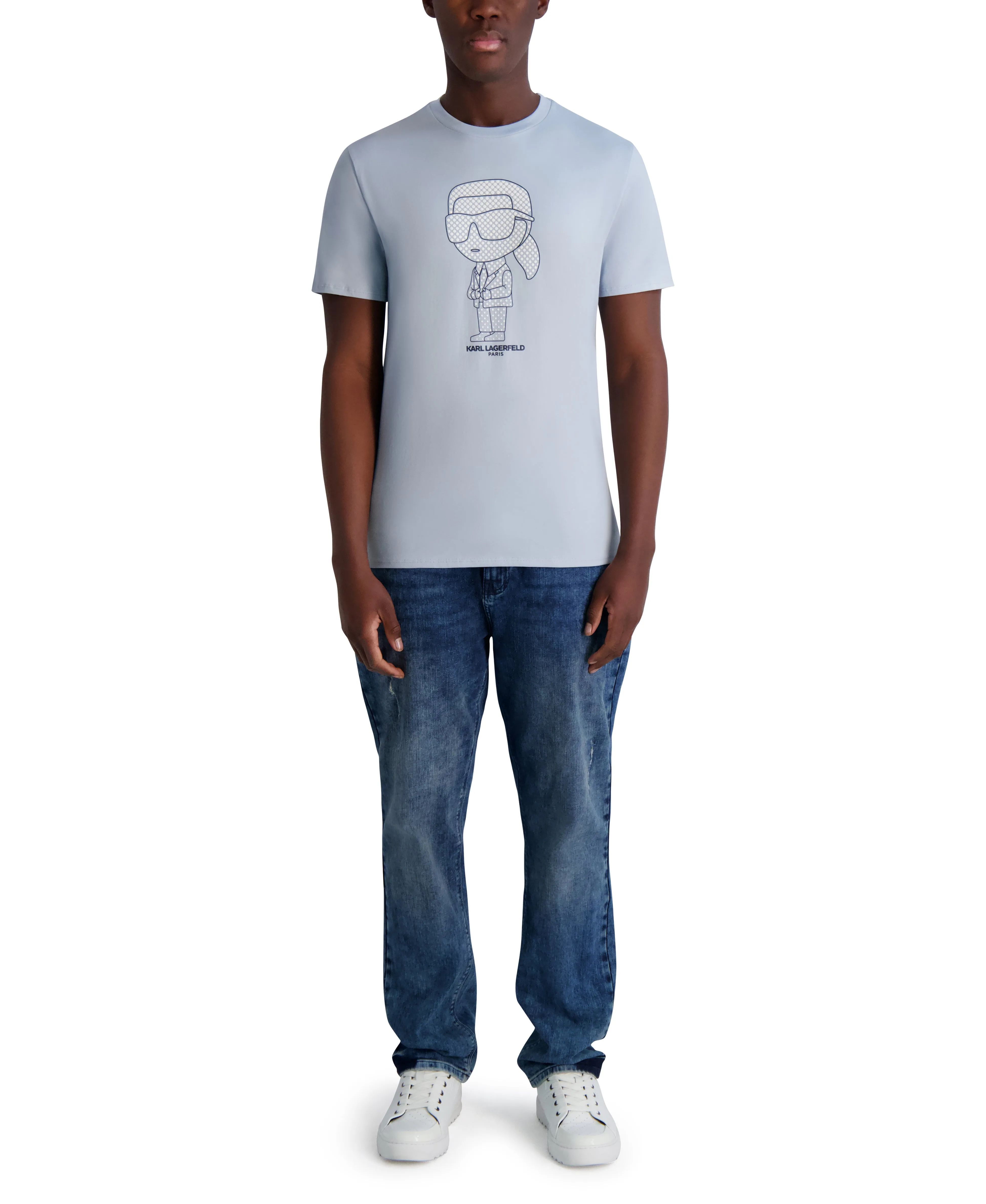 RUBBERIZED KARL LOGO T-SHIRT sold by Karl Lagerfeld Paris product image thumbnail 4