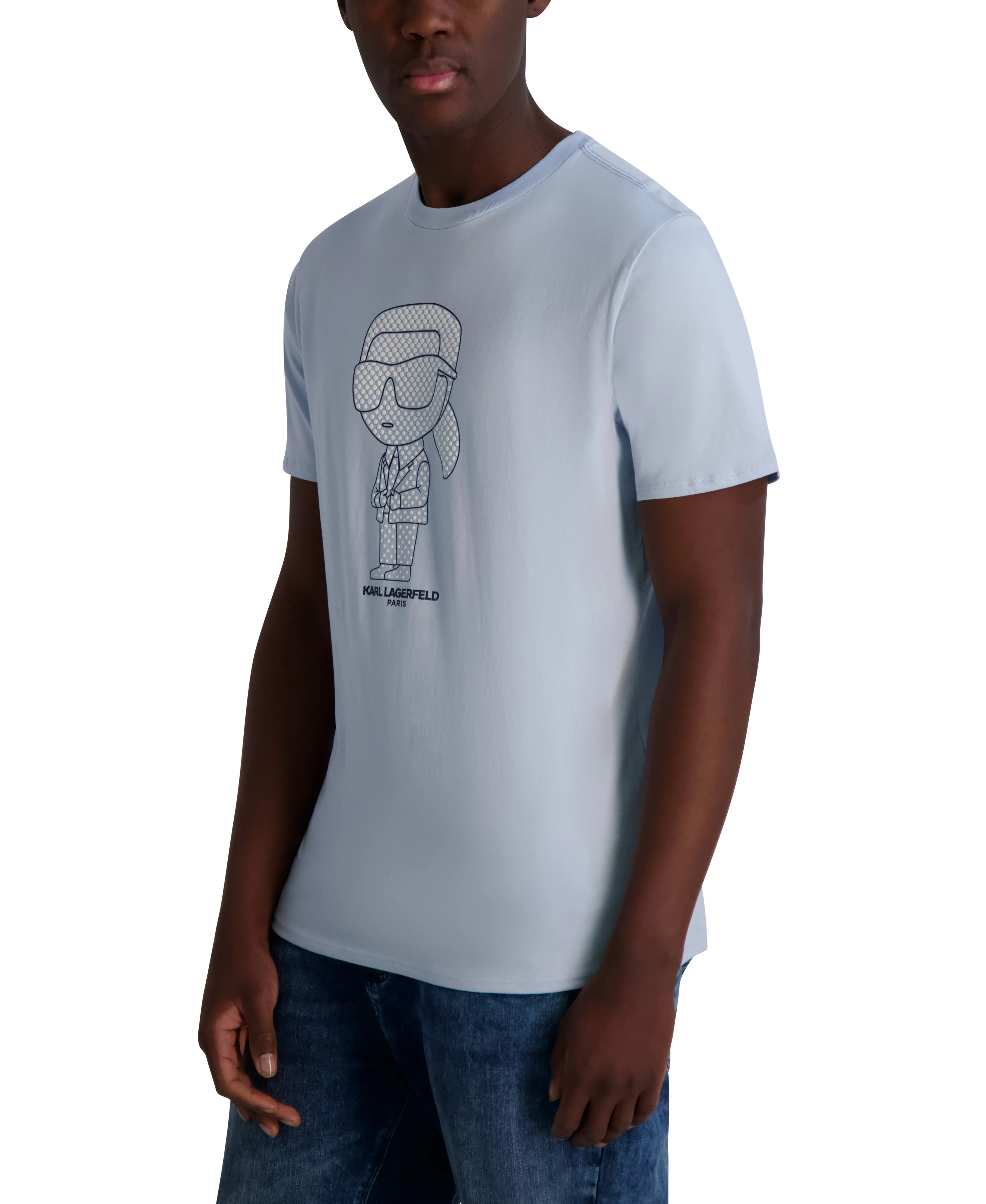 RUBBERIZED KARL LOGO T-SHIRT sold by Karl Lagerfeld Paris product image thumbnail 3