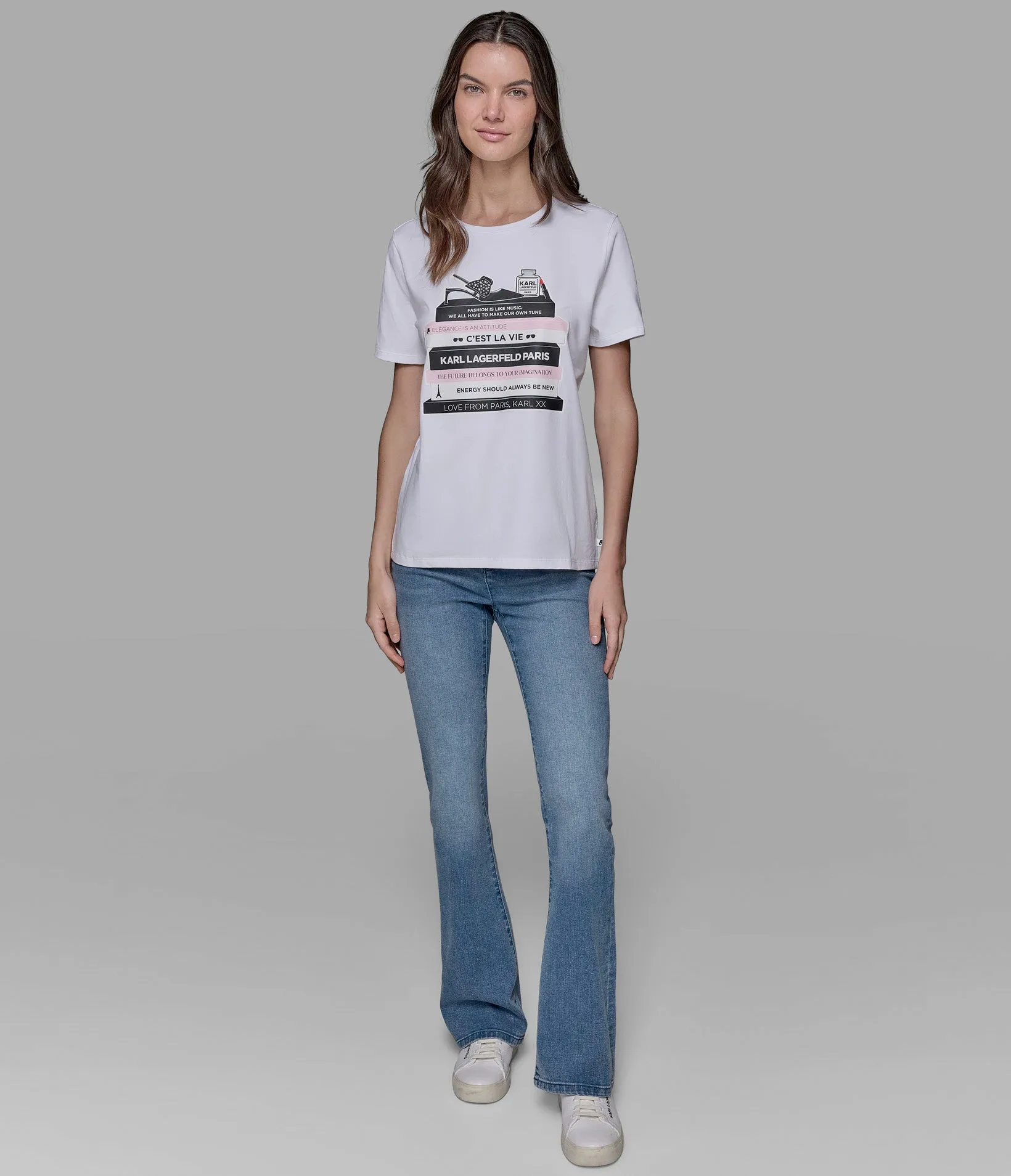 FASHION LIBRARY LOGO TEE sold by Karl Lagerfeld Paris product image thumbnail 3