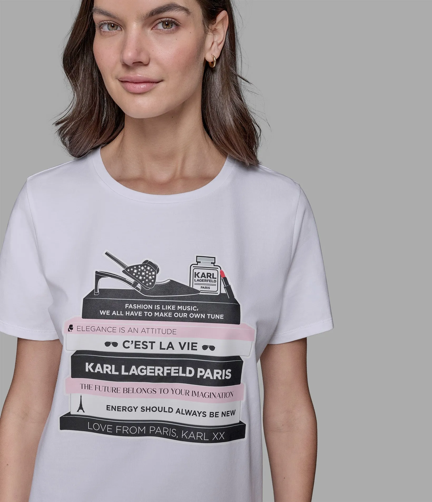 FASHION LIBRARY LOGO TEE sold by Karl Lagerfeld Paris product image thumbnail 5
