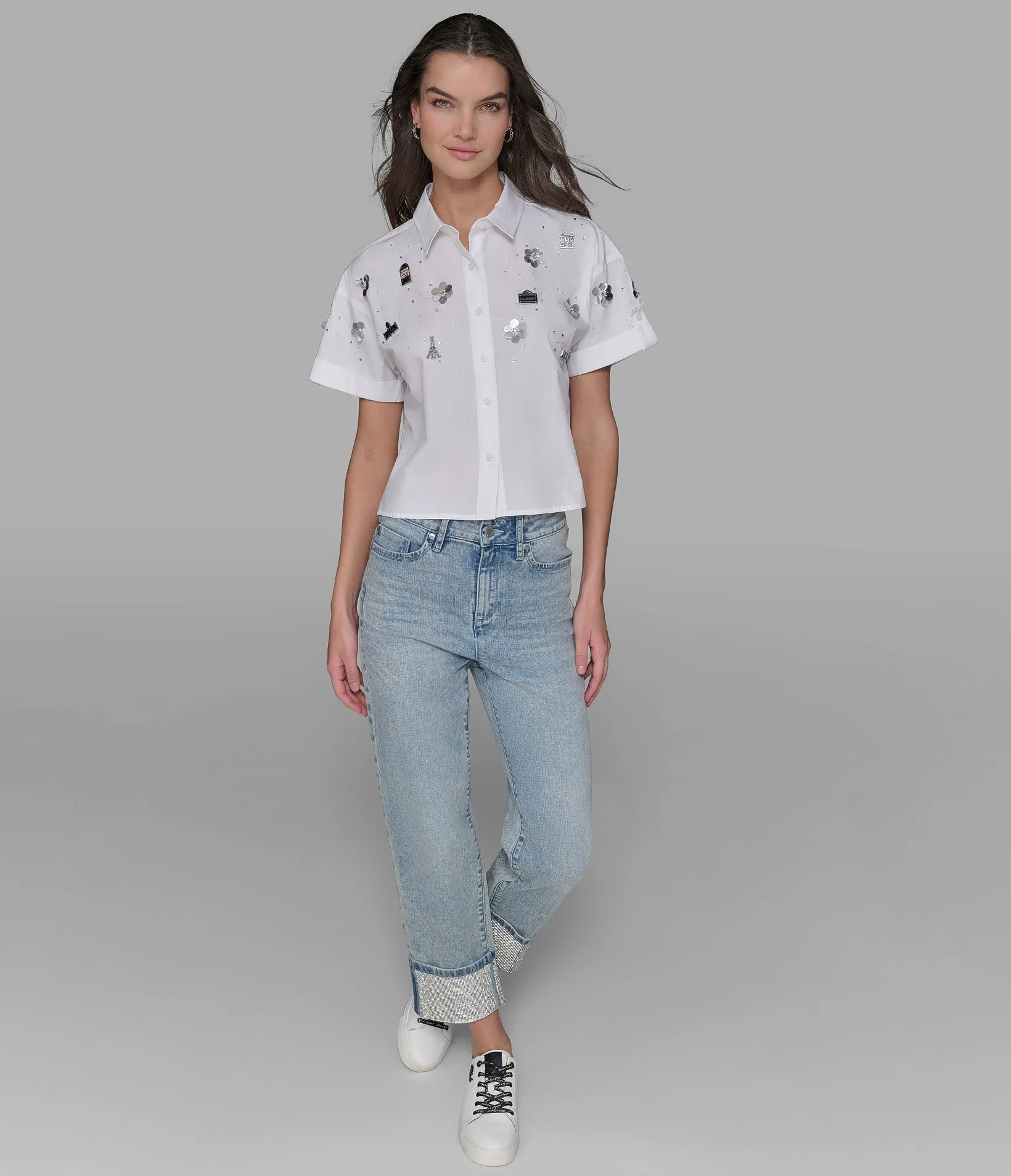 SKETCH CAMP POPLIN SHIRT sold by Karl Lagerfeld Paris product image thumbnail 3