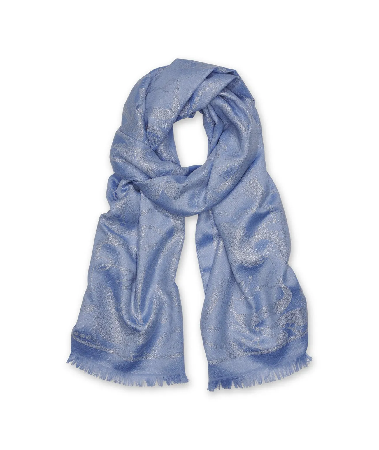 PEARLS AND CHAINS METALLIC SCARF sold by Karl Lagerfeld Paris