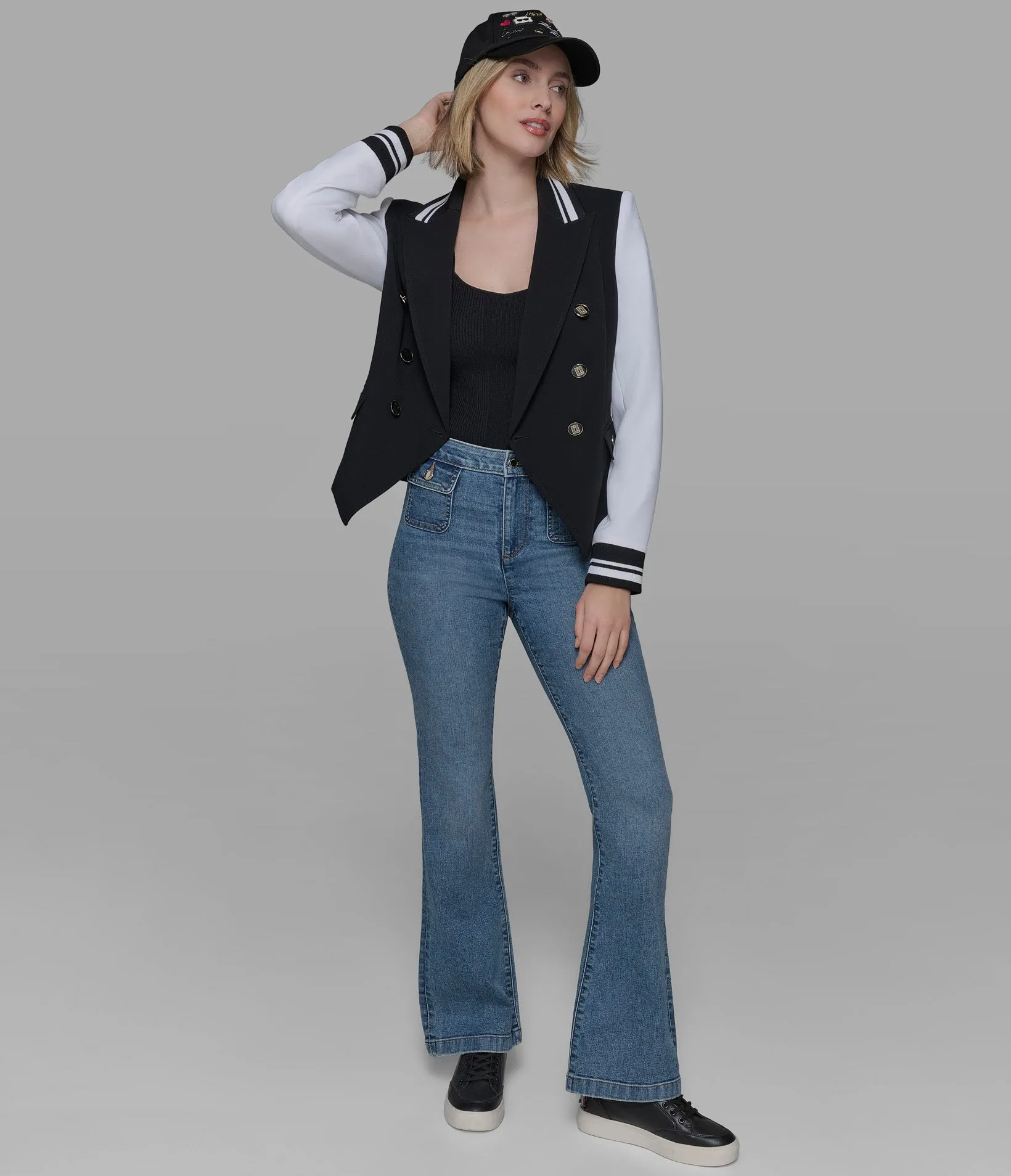 VARSITY BLAZER JACKET sold by Karl Lagerfeld Paris product image thumbnail 5