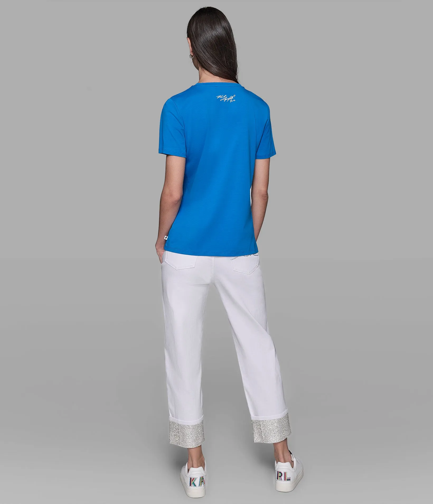 CEST MOI LOGO TEE MERCERIZED sold by Karl Lagerfeld Paris product image thumbnail 2