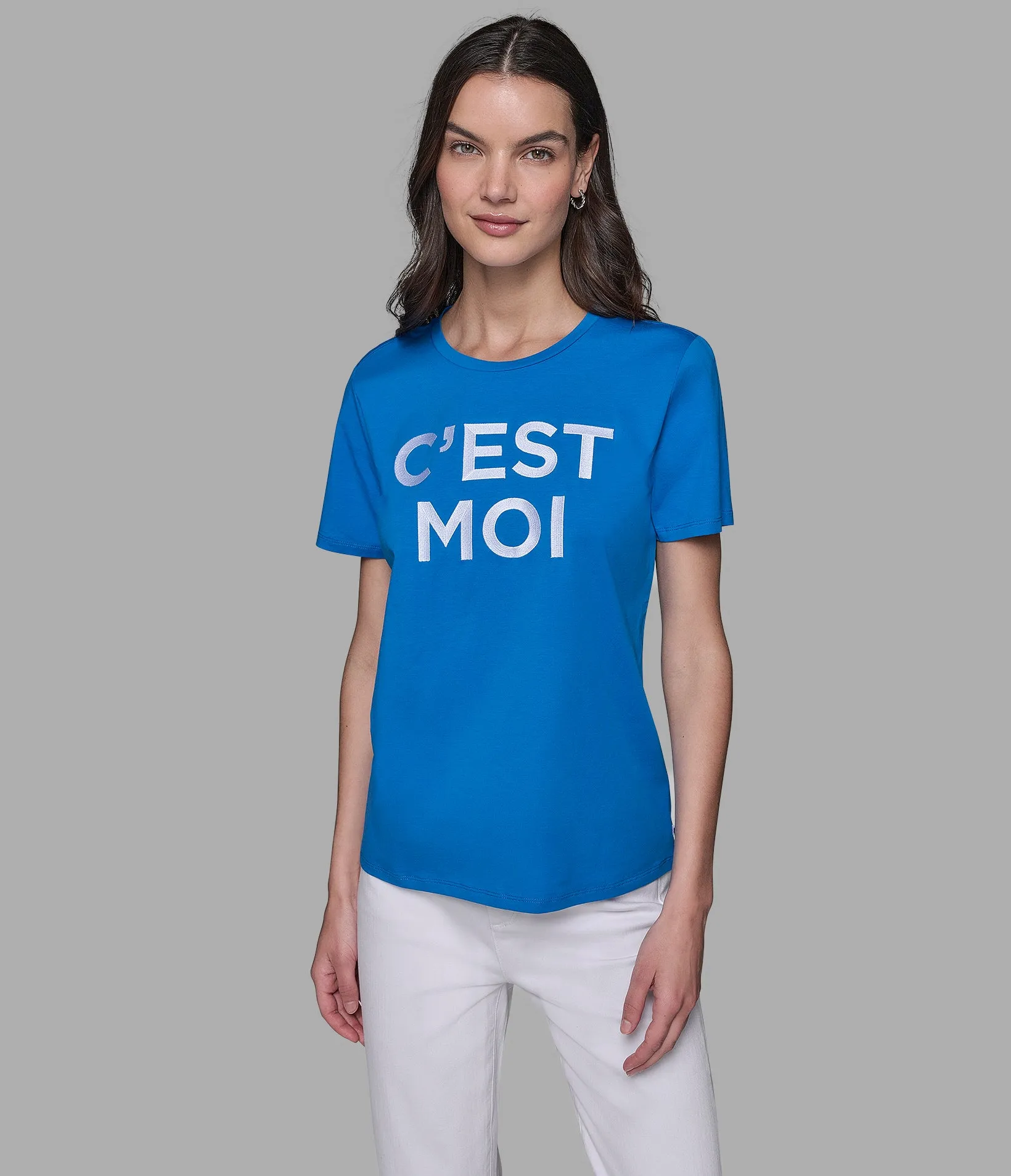 CEST MOI LOGO TEE MERCERIZED sold by Karl Lagerfeld Paris