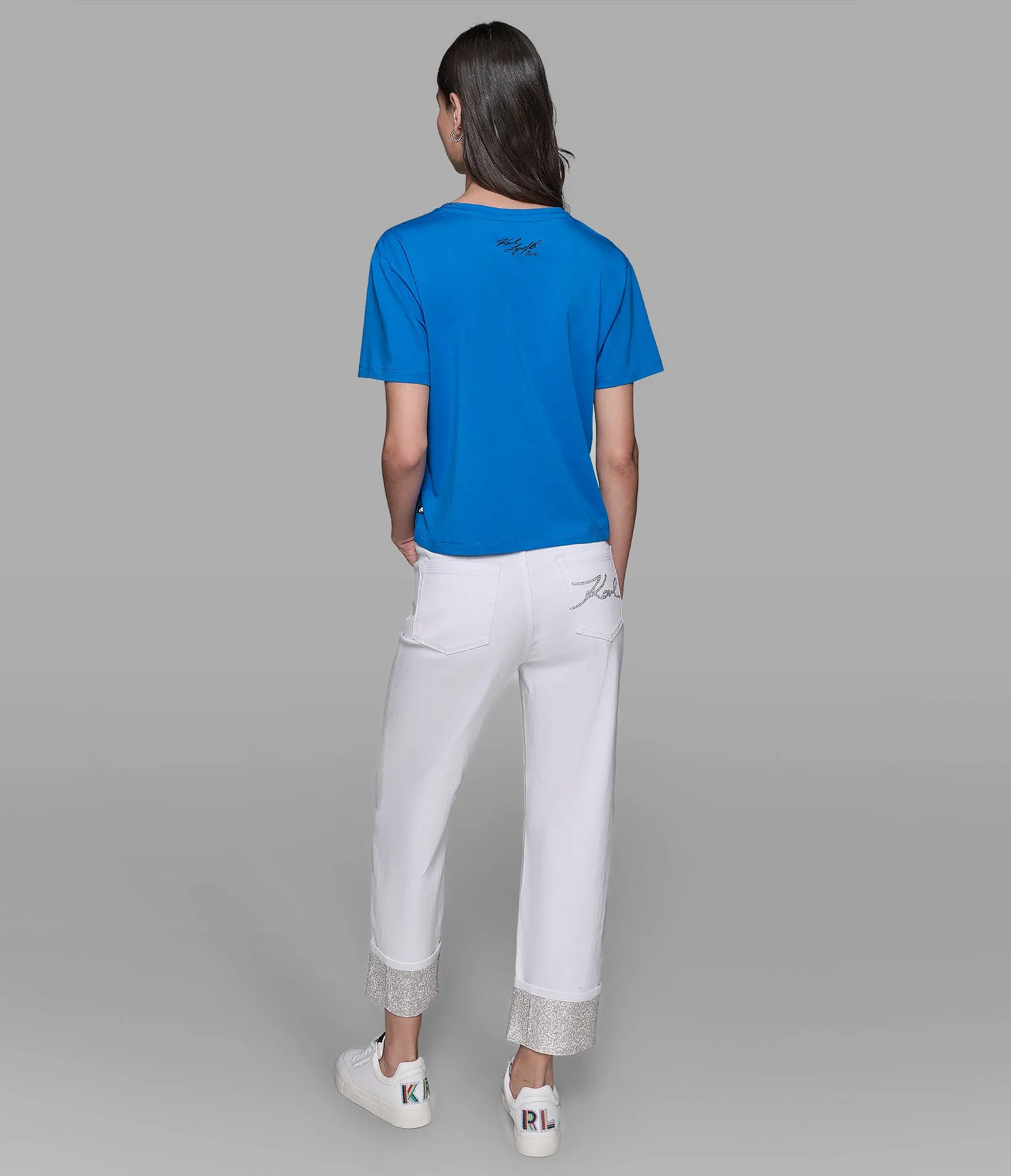 MINI CHOUPETTE LOGO TEE sold by Karl Lagerfeld Paris product image thumbnail 2