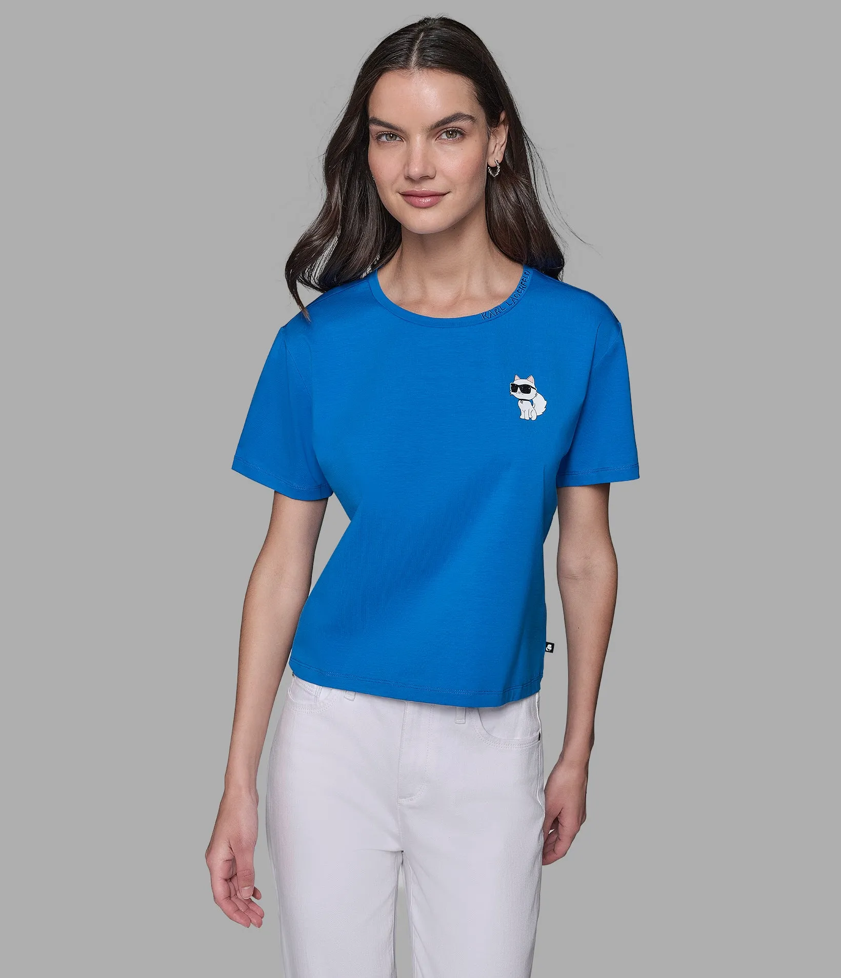 MINI CHOUPETTE LOGO TEE sold by Karl Lagerfeld Paris