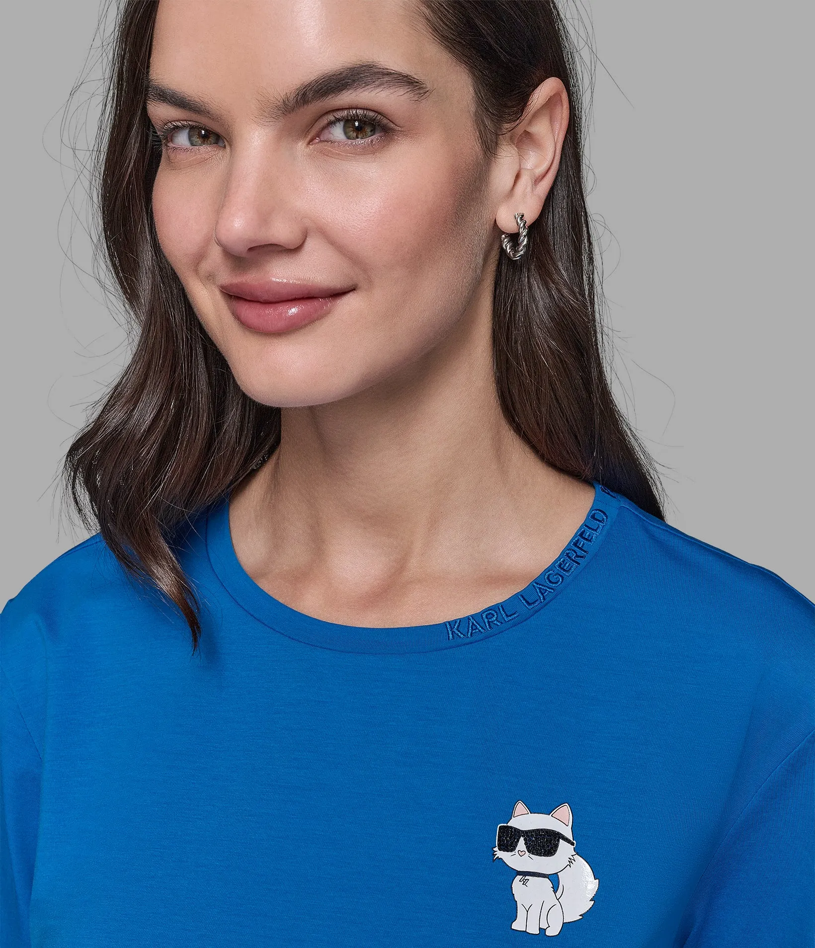 MINI CHOUPETTE LOGO TEE sold by Karl Lagerfeld Paris product image thumbnail 5