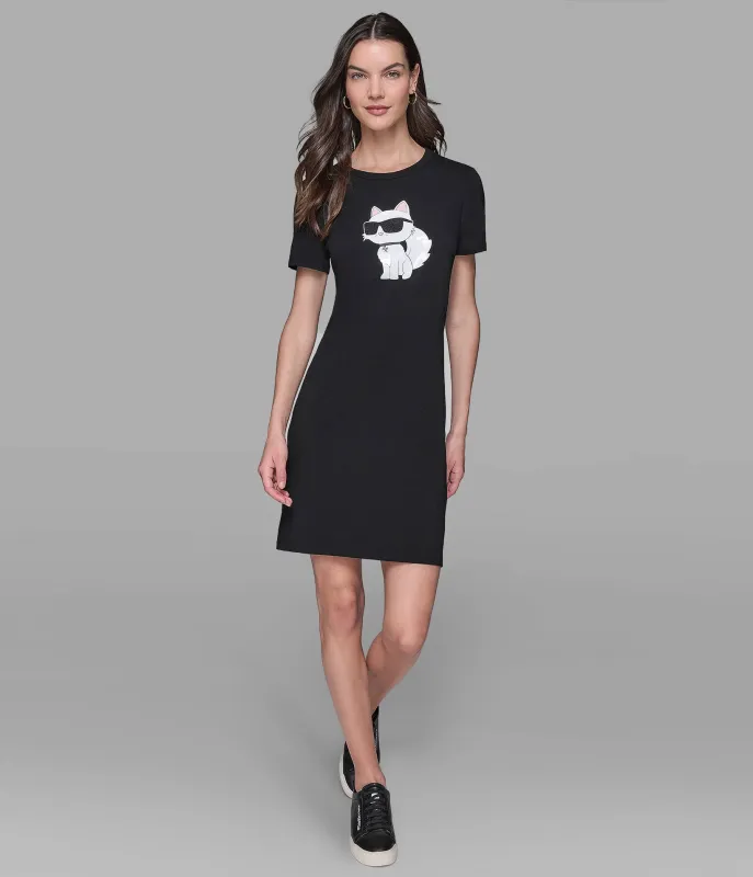 CHOUPETTE T-SHIRT DRES sold by Karl Lagerfeld Paris