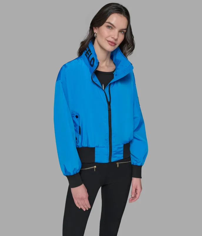 LOGO COLLAR BOMBER sold by Karl Lagerfeld Paris