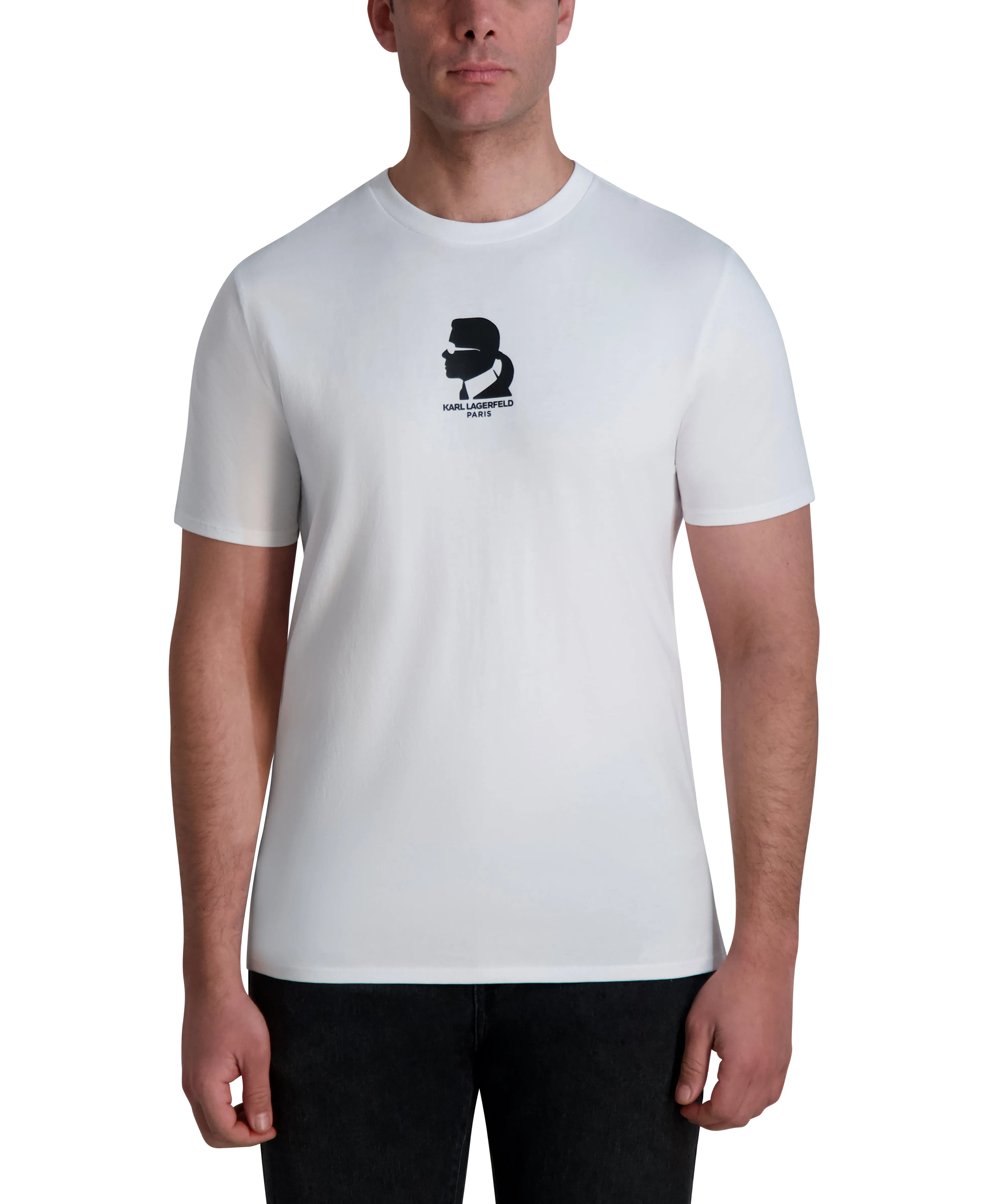 KARL SILHOUETTE LOGO TEE sold by Karl Lagerfeld Paris