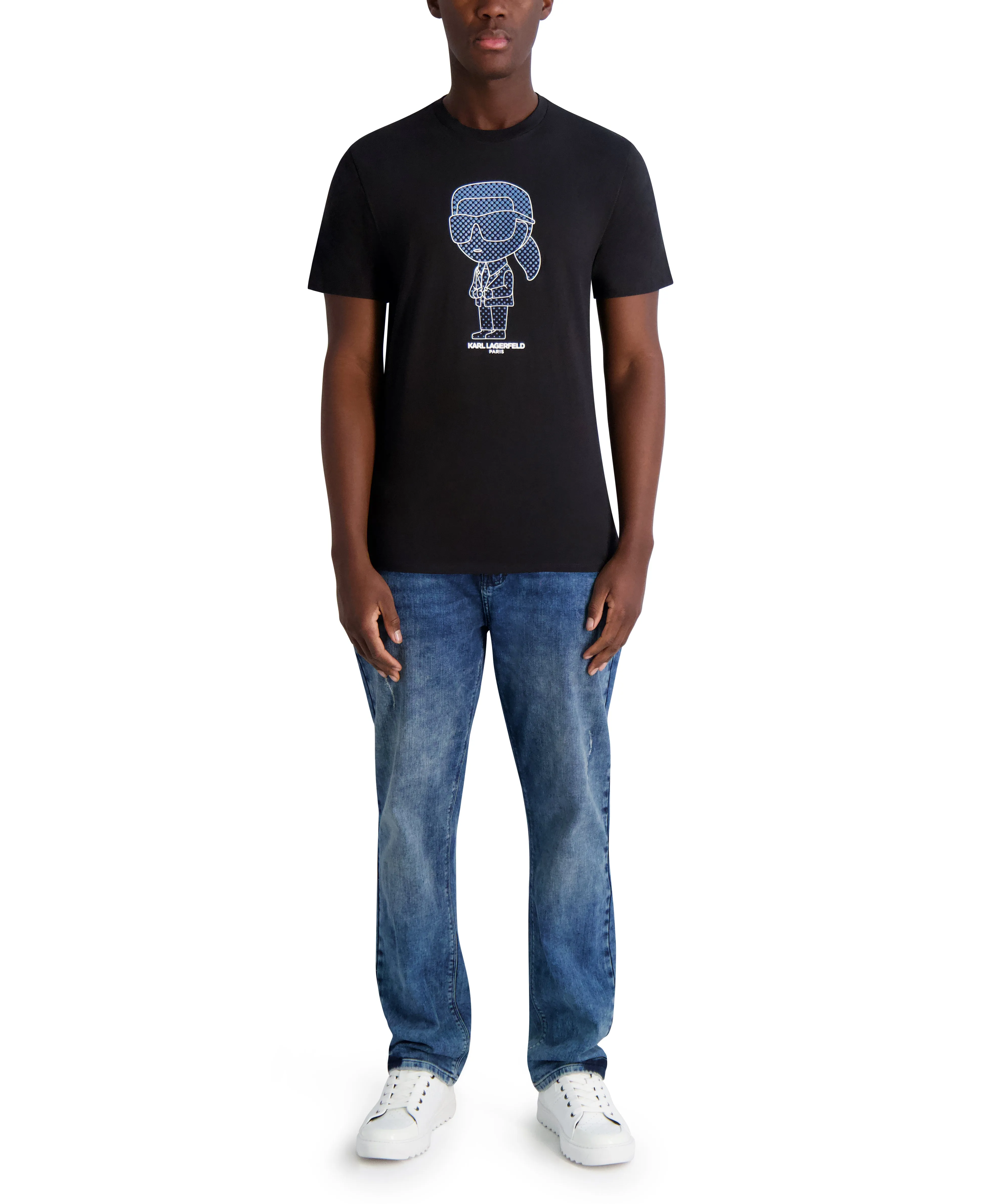 RUBBERIZED KARL LOGO T-SHIRT sold by Karl Lagerfeld Paris product image thumbnail 4
