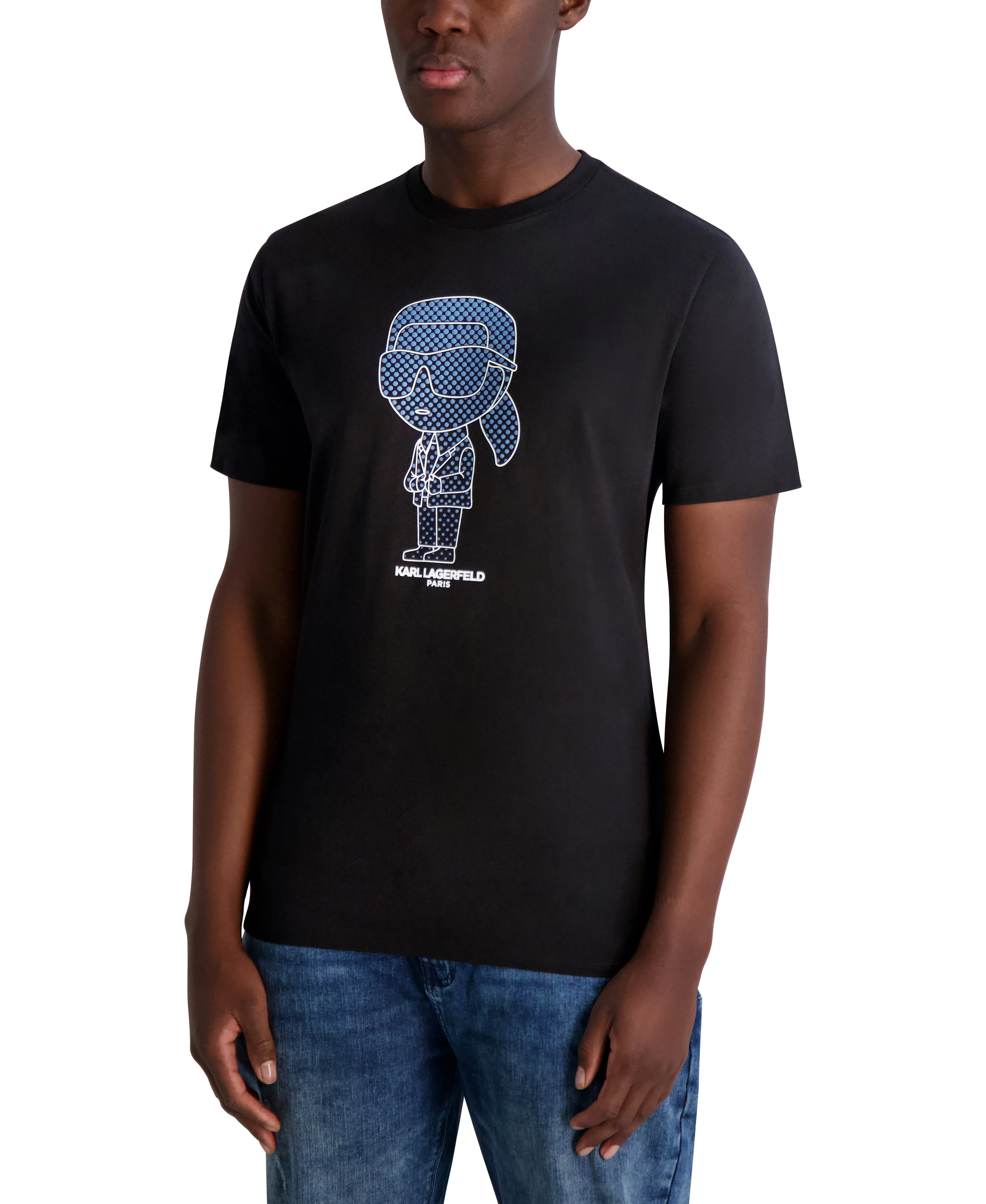 RUBBERIZED KARL LOGO T-SHIRT sold by Karl Lagerfeld Paris product image thumbnail 3