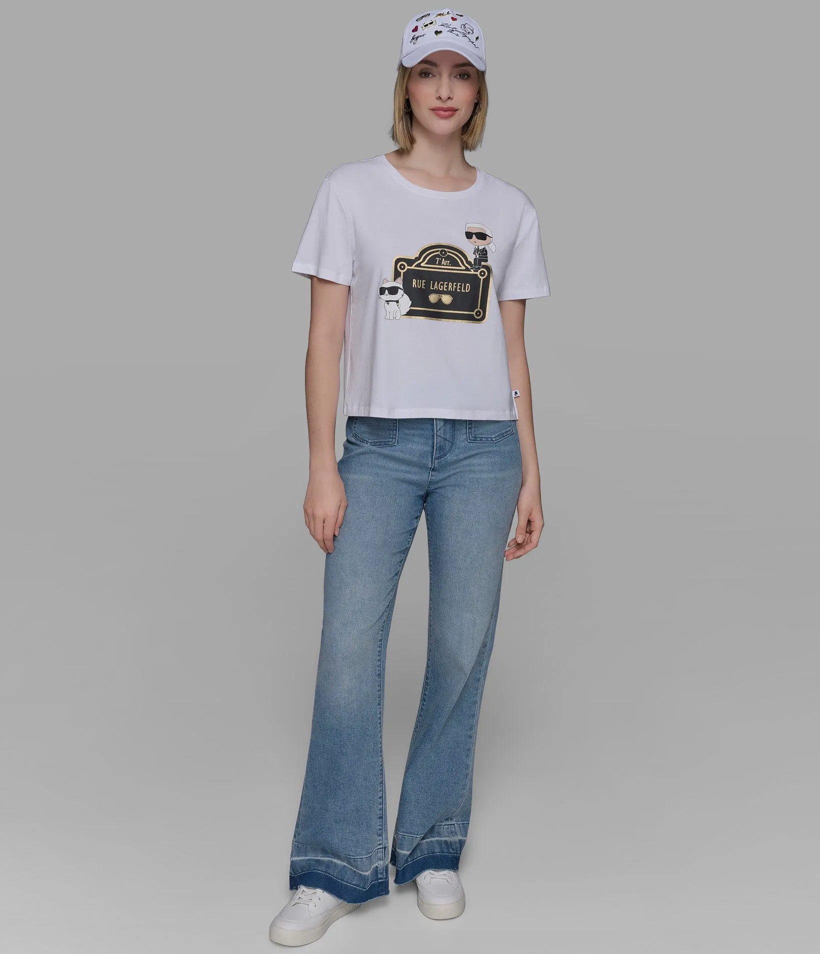 RUE LAGERFELD DUO LOGO TEE sold by Karl Lagerfeld Paris product image thumbnail 5