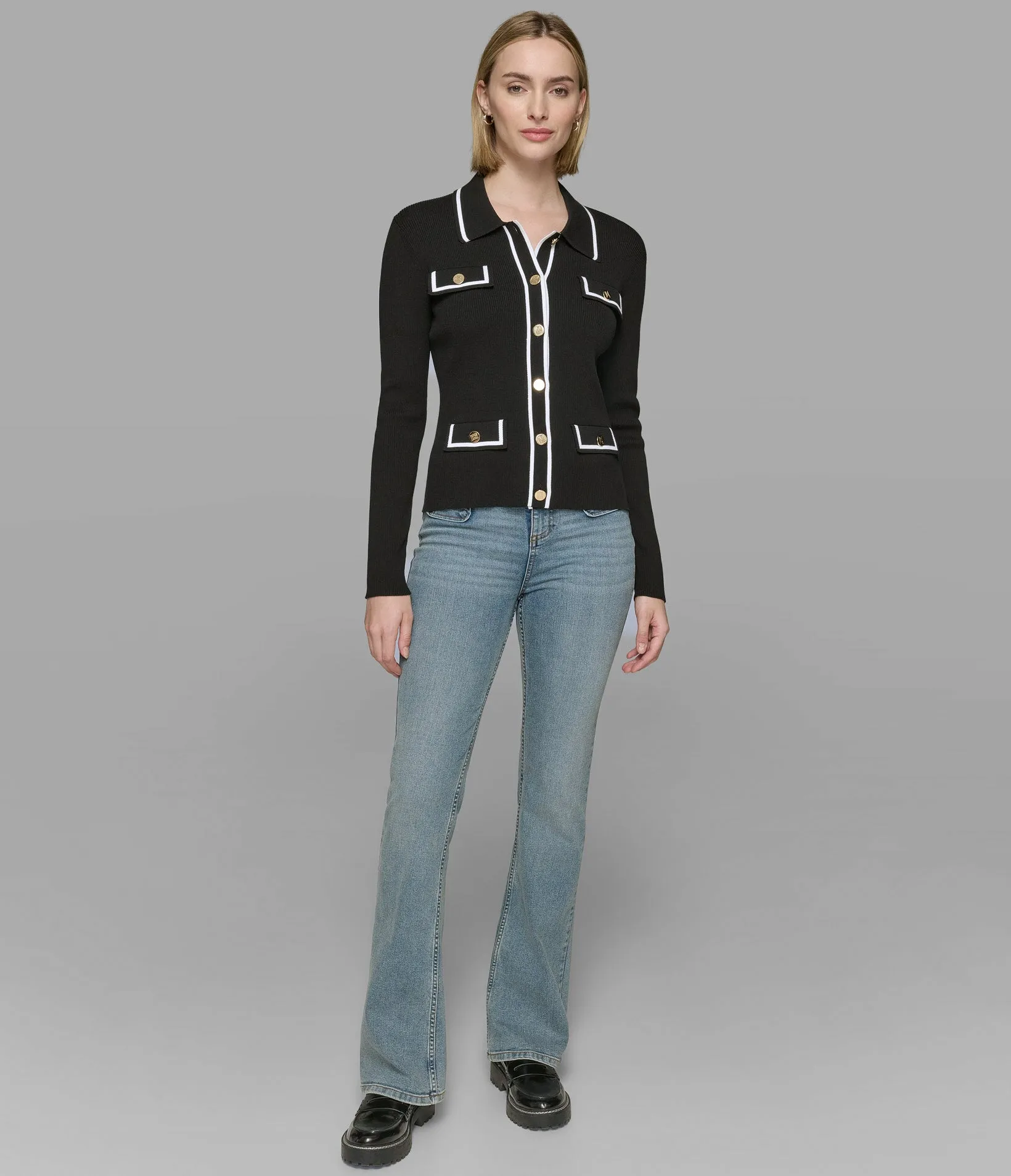 LADY CARDIGAN WITH PIPING sold by Karl Lagerfeld Paris product image thumbnail 4