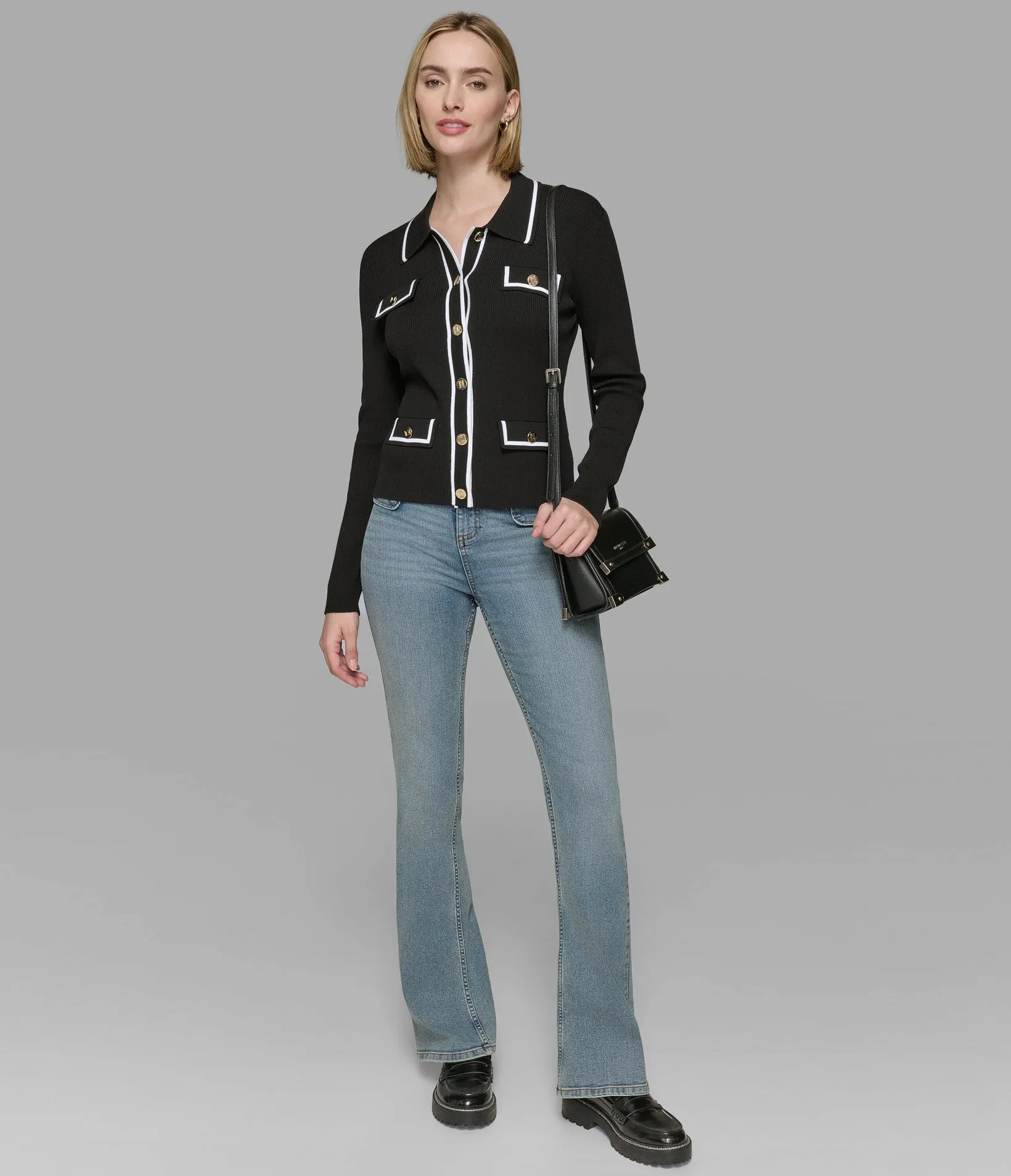 LADY CARDIGAN WITH PIPING sold by Karl Lagerfeld Paris product image thumbnail 5