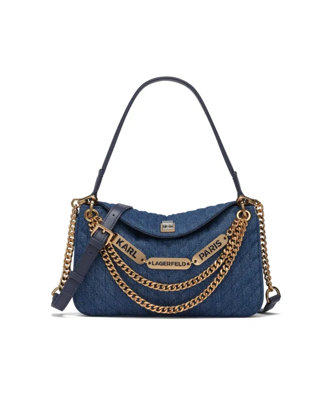 NADINE SHOULDER BAG WITH GOLD CHAINS sold by Karl Lagerfeld Paris