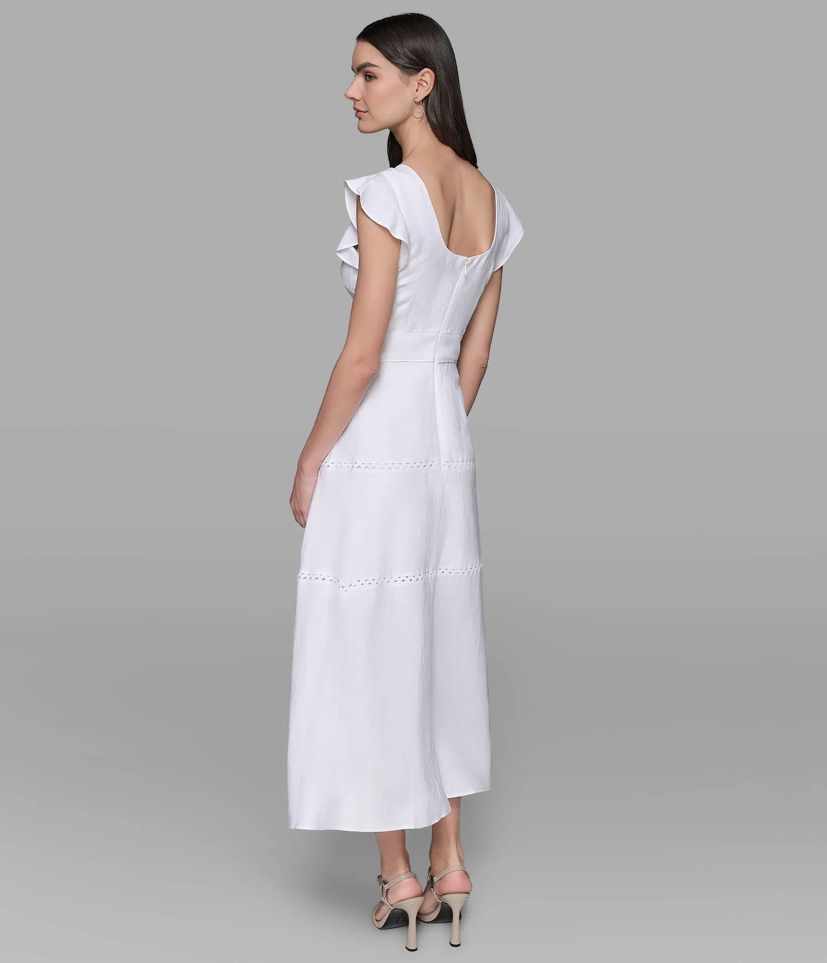SCALLOPED MAXI DRESS sold by Karl Lagerfeld Paris product image thumbnail 2