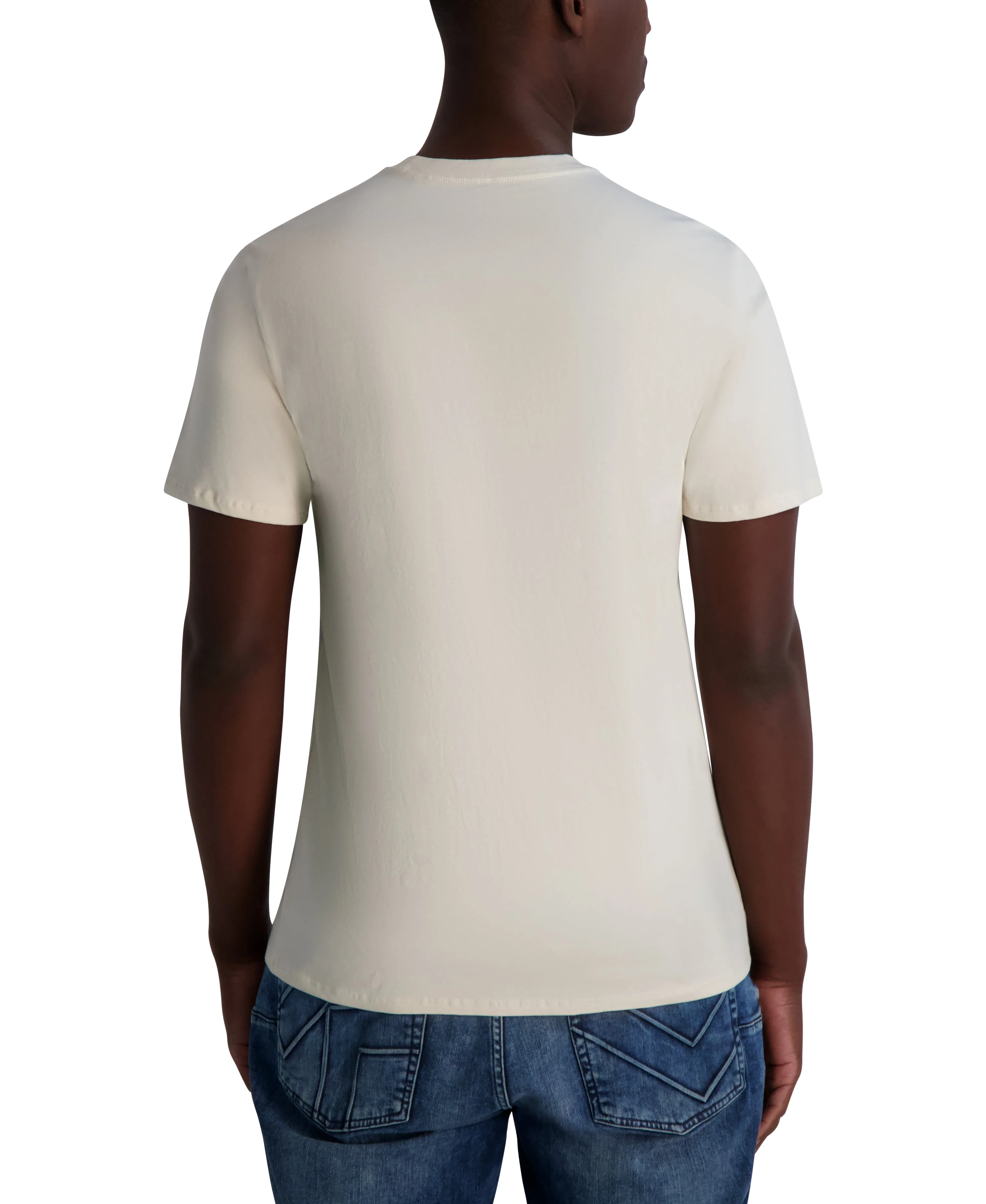 COLOR BLOCKED LOGO TEE sold by Karl Lagerfeld Paris product image thumbnail 2