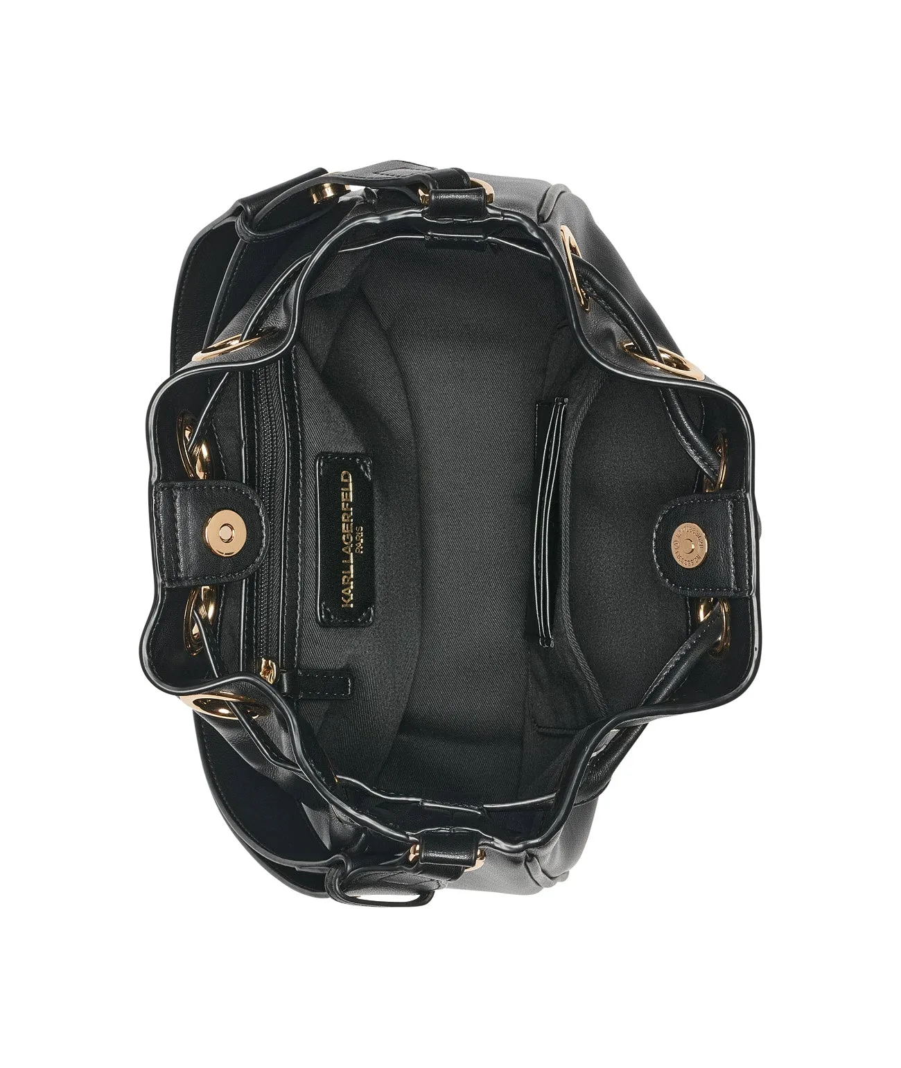 DESIREE SMALL LEATHER HOBO BAG sold by Karl Lagerfeld Paris product image thumbnail 4