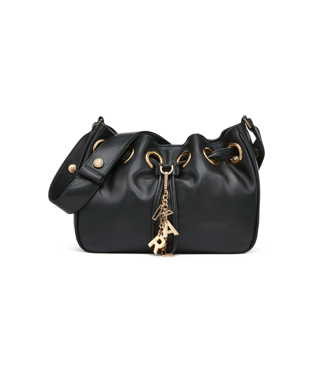 DESIREE SMALL LEATHER HOBO BAG sold by Karl Lagerfeld Paris