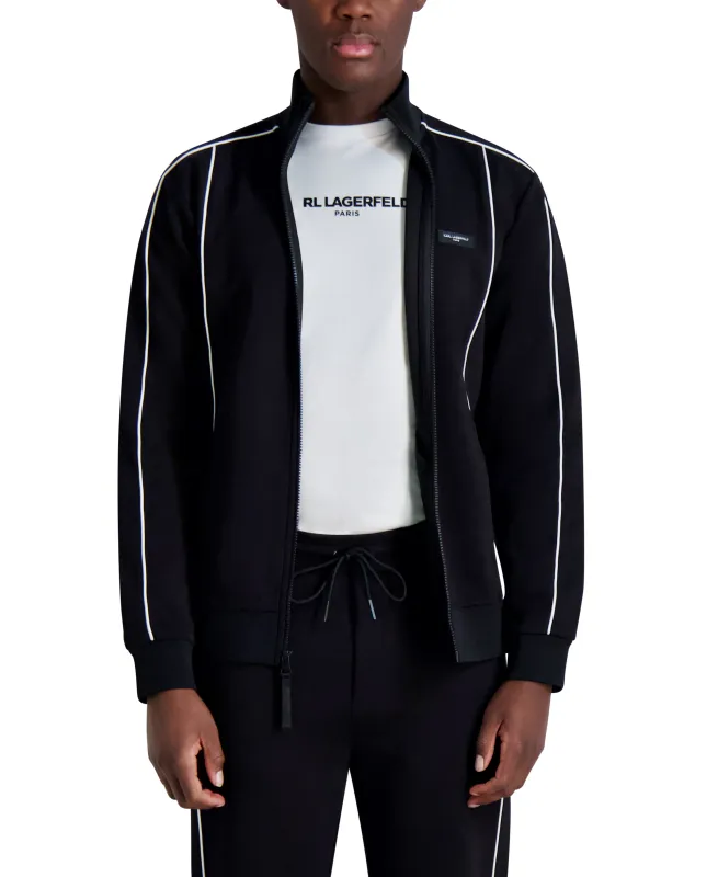 TIPPED ZIP TRACK JACKET sold by Karl Lagerfeld Paris