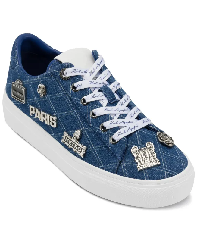 CATE RUE PINS LACE UP SNEAKER sold by Karl Lagerfeld Paris