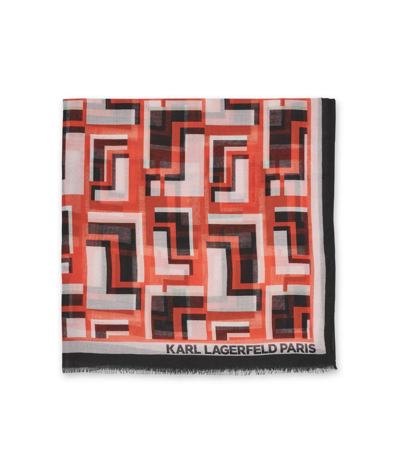 DOUBLE L OVERSIZED WRAP PARFAIT PINK sold by Karl Lagerfeld Paris product image thumbnail 3