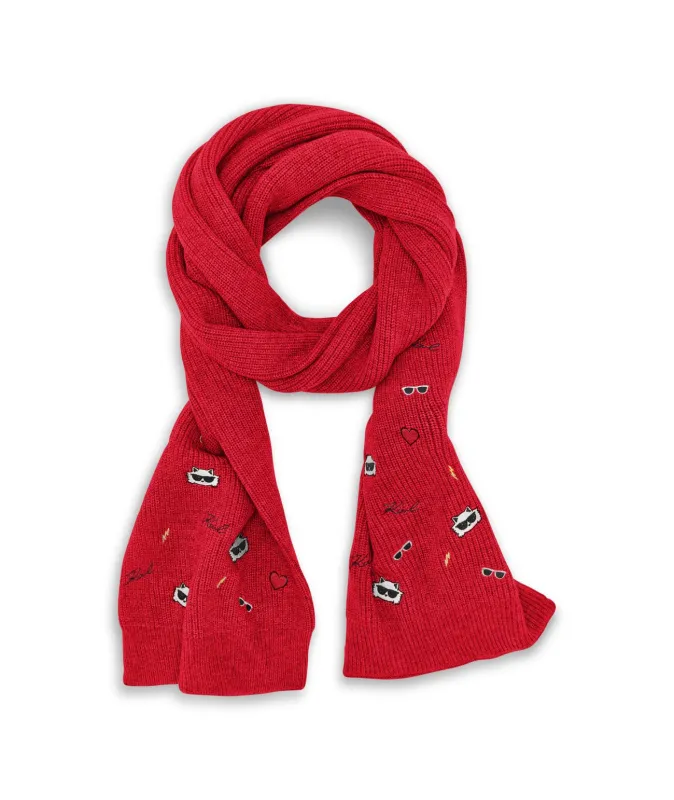 CATE PINS EMBROIDERY SCARF sold by Karl Lagerfeld Paris