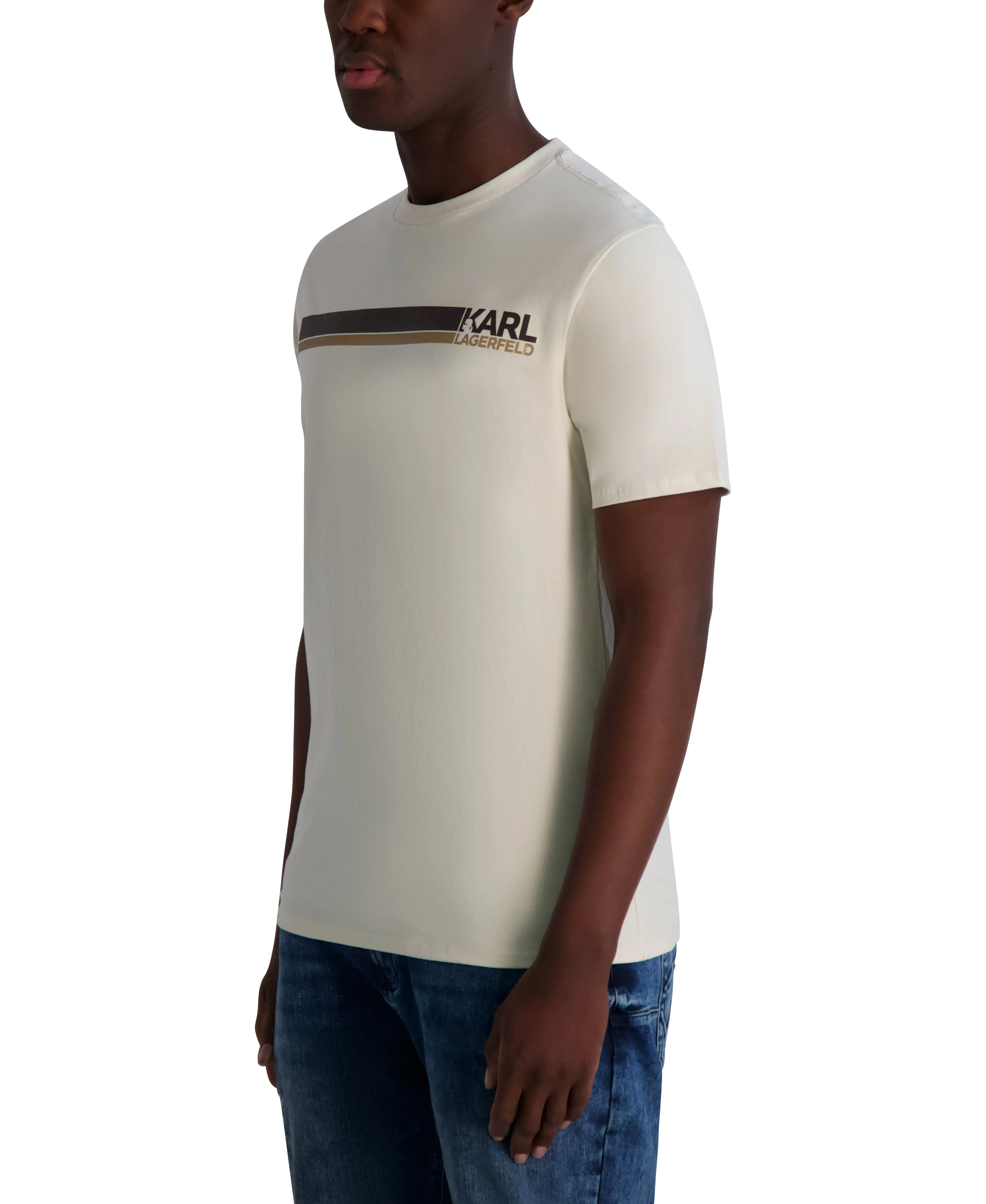 RACER STRIPE LOGO TEE sold by Karl Lagerfeld Paris product image thumbnail 3