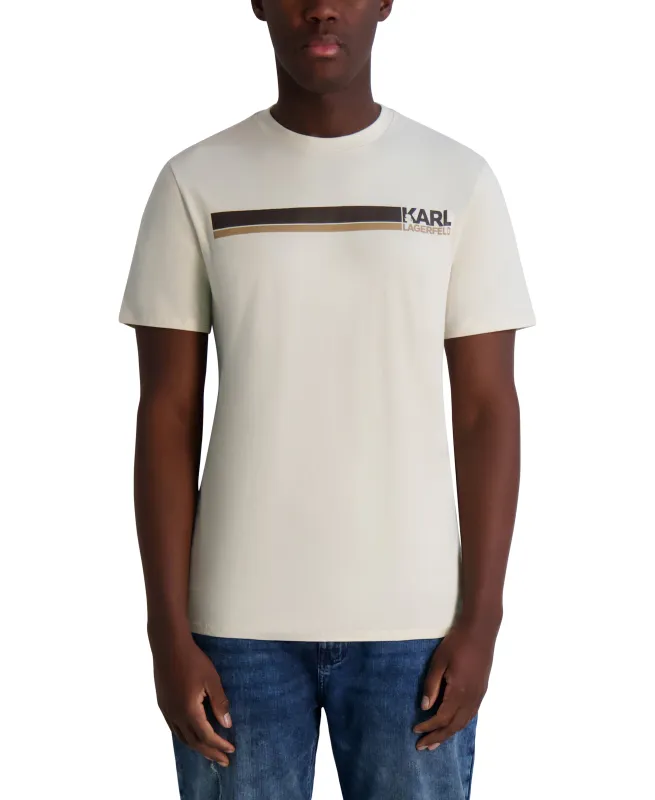 RACER STRIPE LOGO TEE sold by Karl Lagerfeld Paris