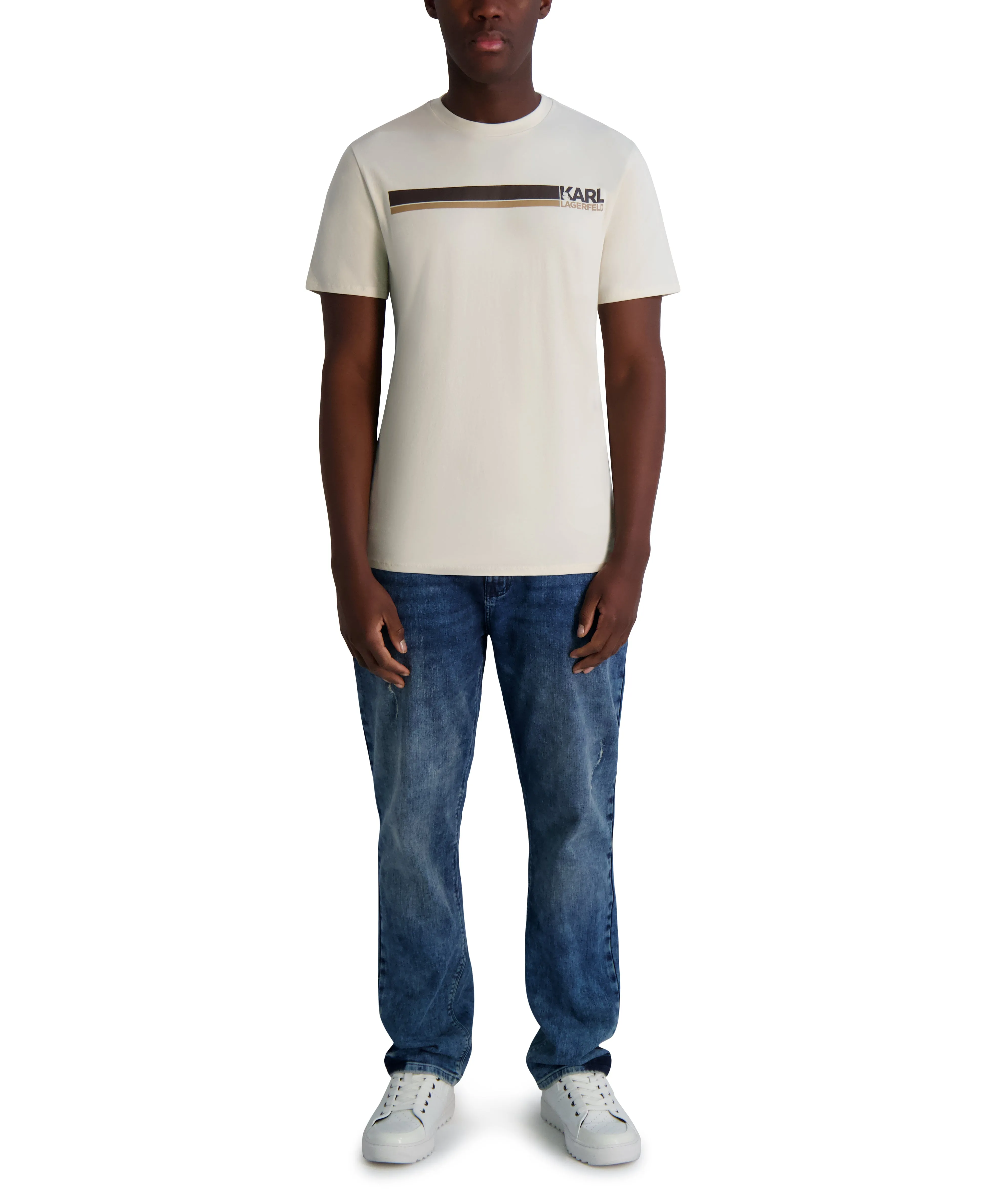 RACER STRIPE LOGO TEE sold by Karl Lagerfeld Paris product image thumbnail 4