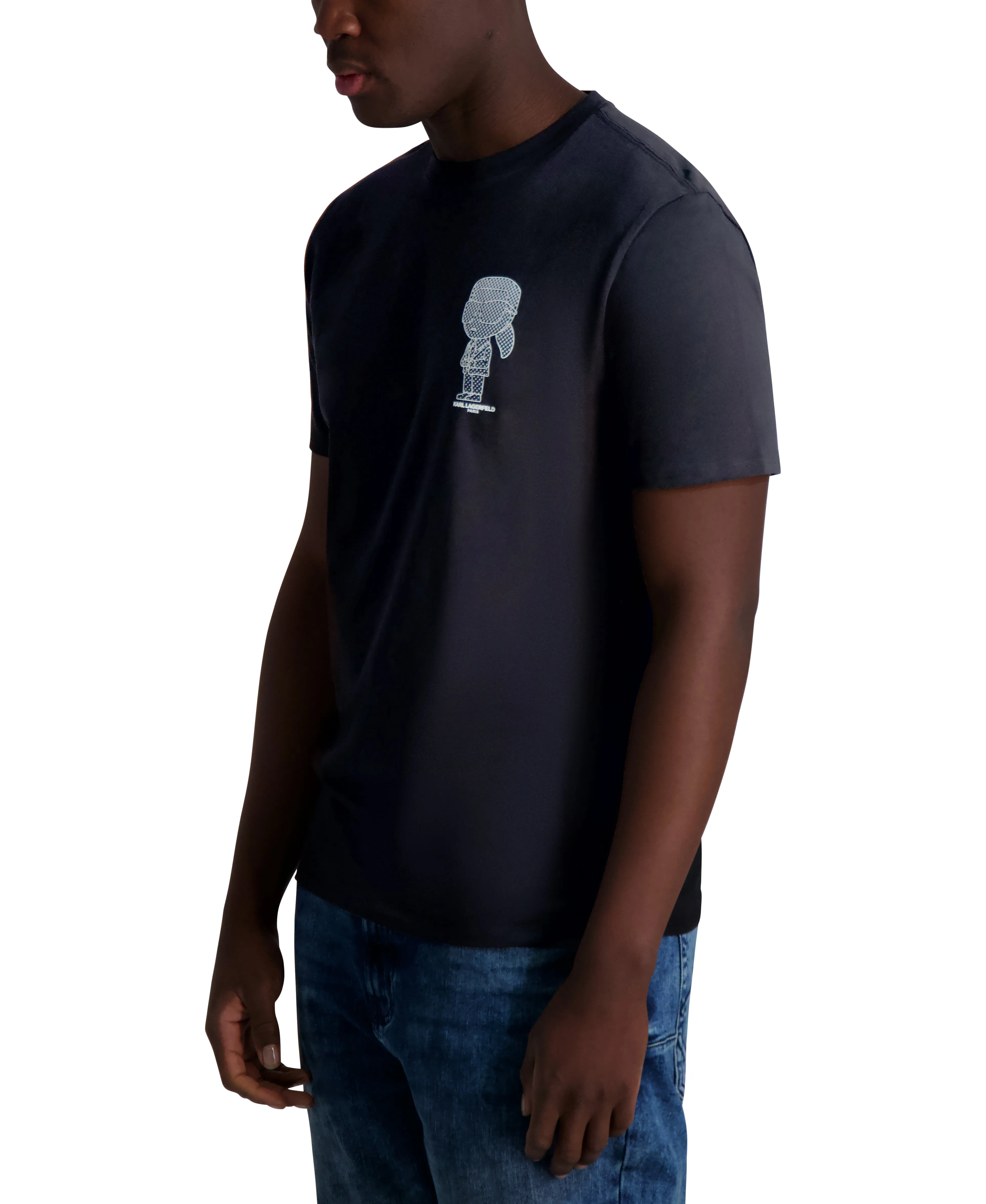 PIXELATED KARL LOGO TEE sold by Karl Lagerfeld Paris product image thumbnail 3