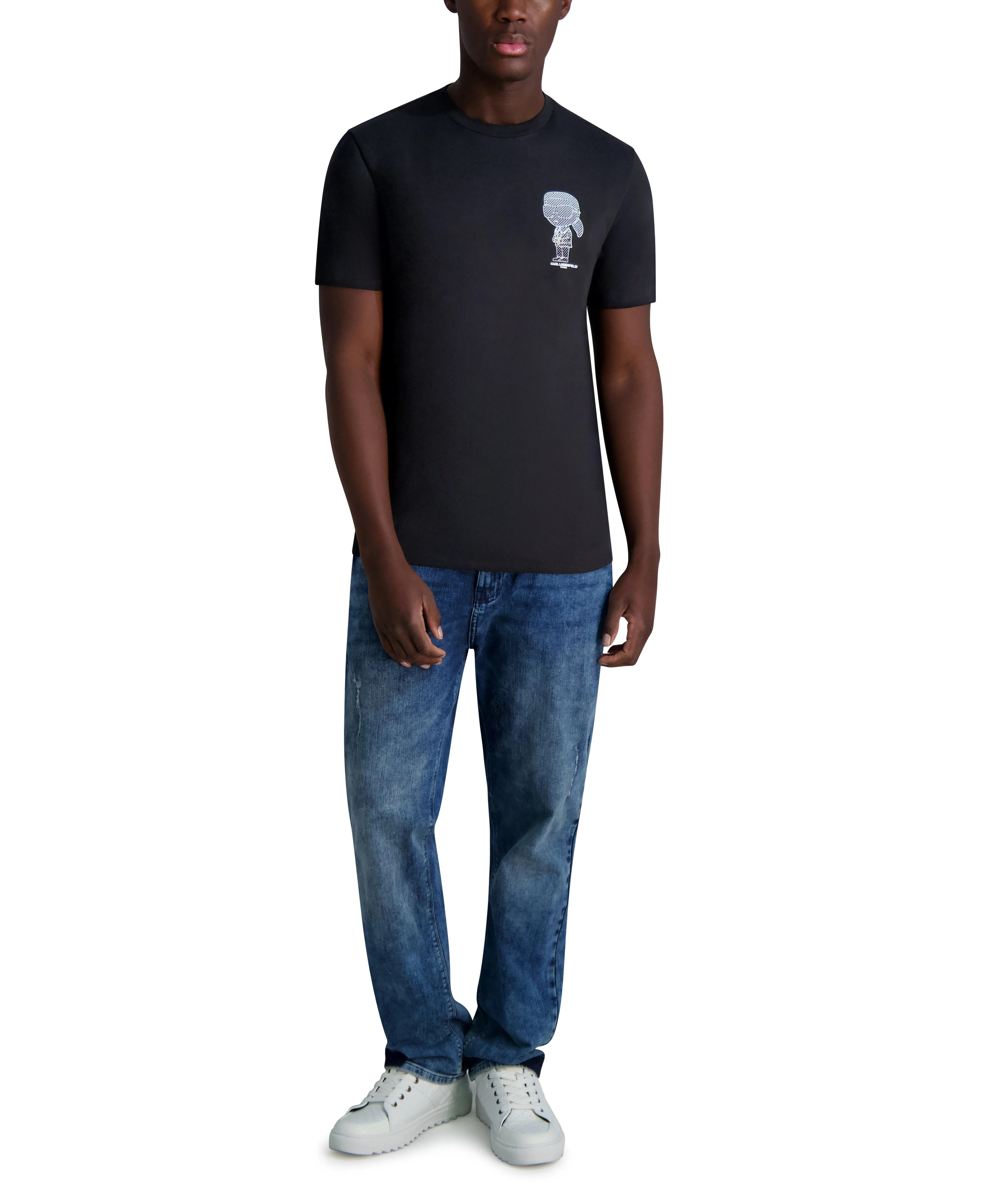 PIXELATED KARL LOGO TEE sold by Karl Lagerfeld Paris product image thumbnail 4