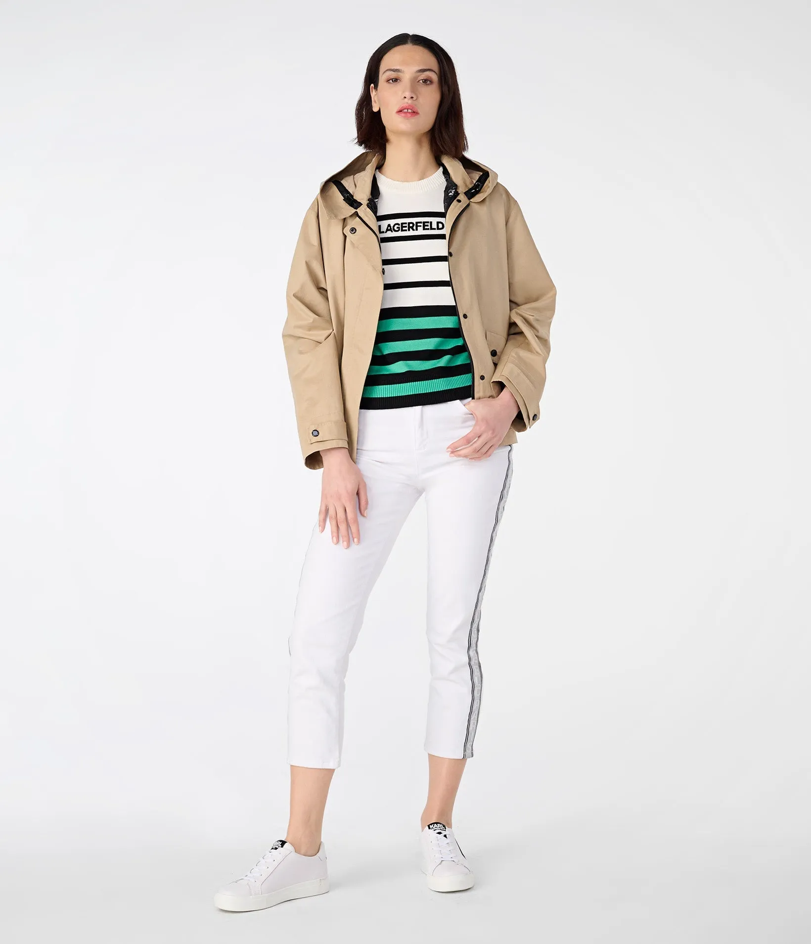 BOXY SHORT ANORAK JACKET sold by Karl Lagerfeld Paris product image thumbnail 4