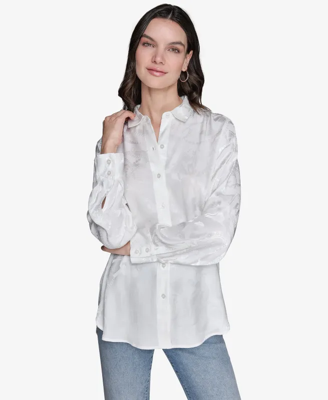 OVERSIZED UTILITY SHIRT sold by Karl Lagerfeld Paris