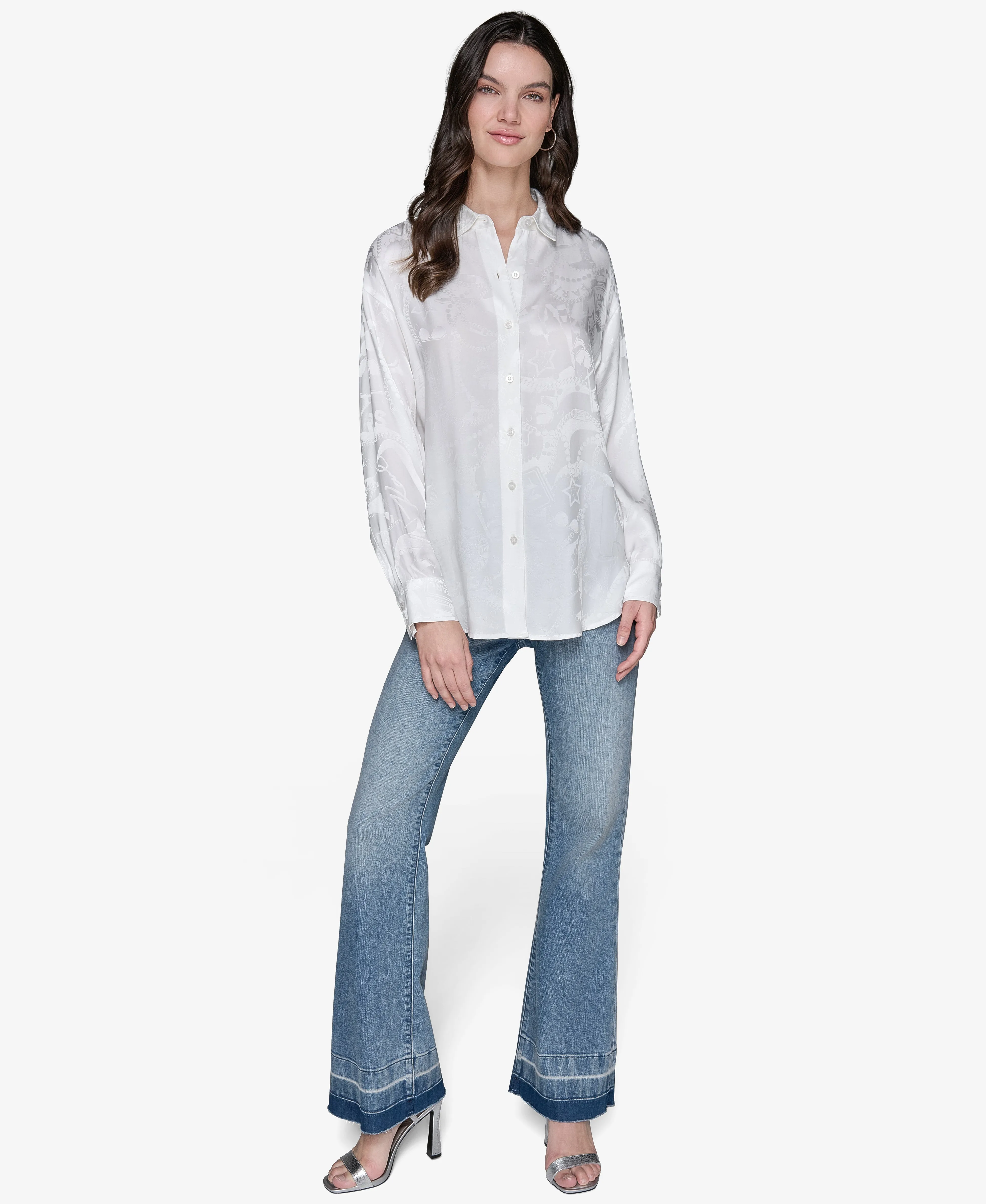 OVERSIZED UTILITY SHIRT sold by Karl Lagerfeld Paris product image thumbnail 3