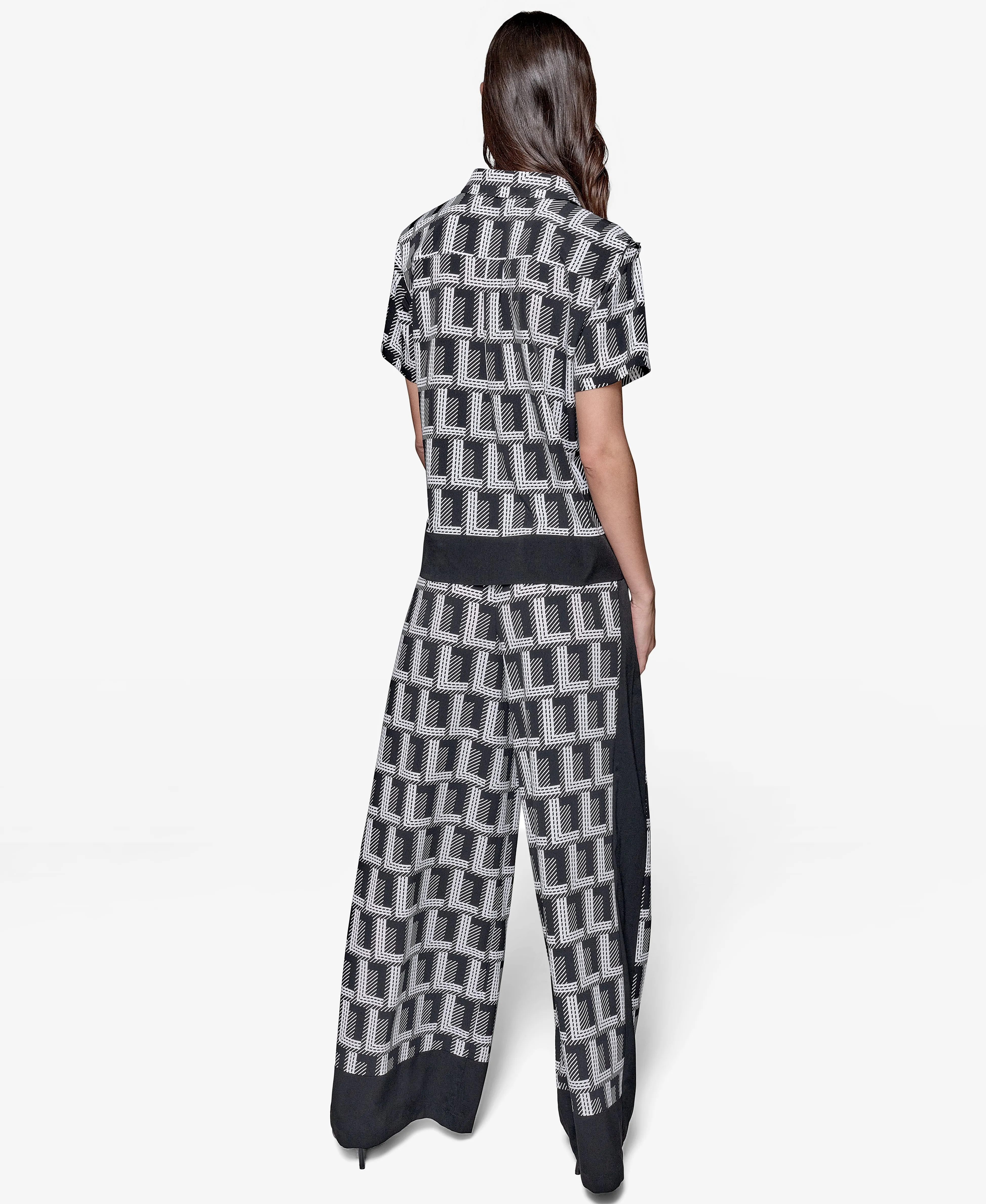 GEO PRINT CAMP SHIRT sold by Karl Lagerfeld Paris product image thumbnail 3