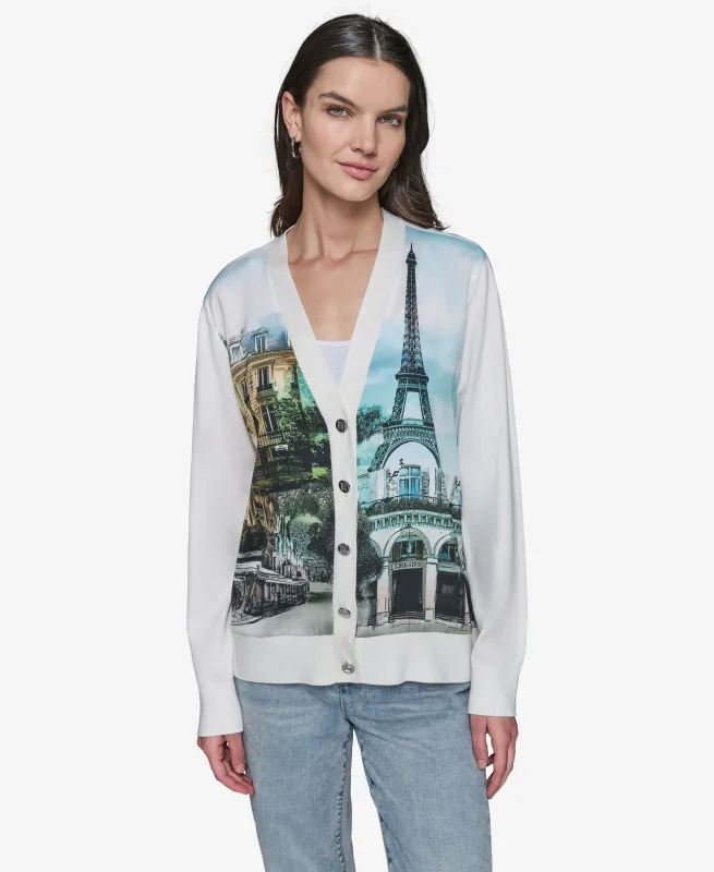 PARIS SCENE CARDIGAN sold by Karl Lagerfeld Paris