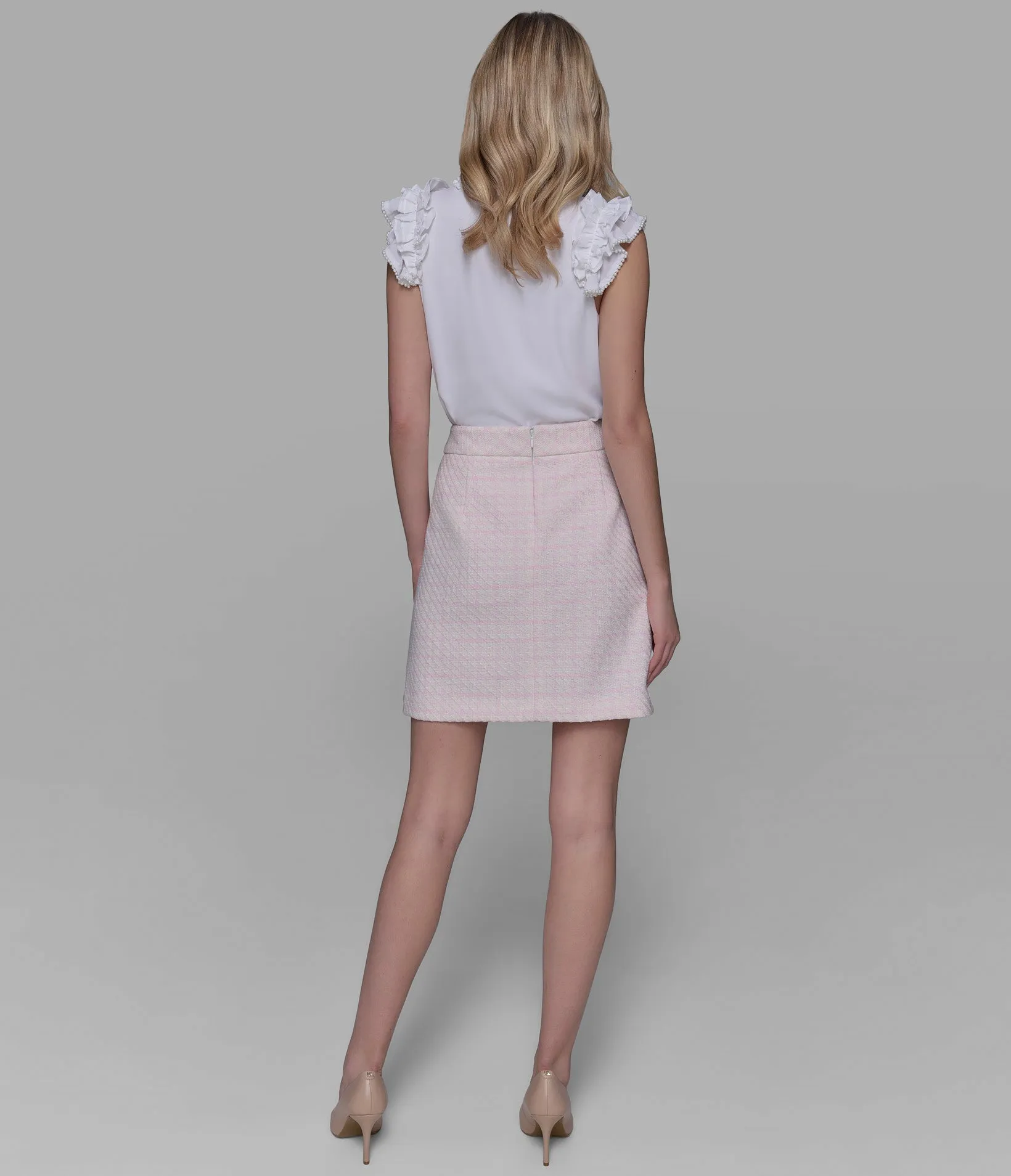 TWEED MINI SKIRT sold by Karl Lagerfeld Paris product image thumbnail 2